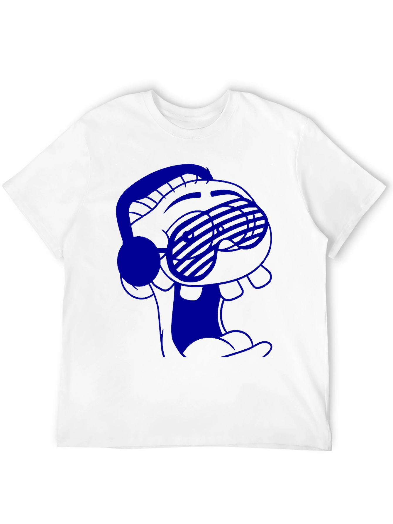 Cool Cartoon T-Shirt with Headphones and Sunglasses