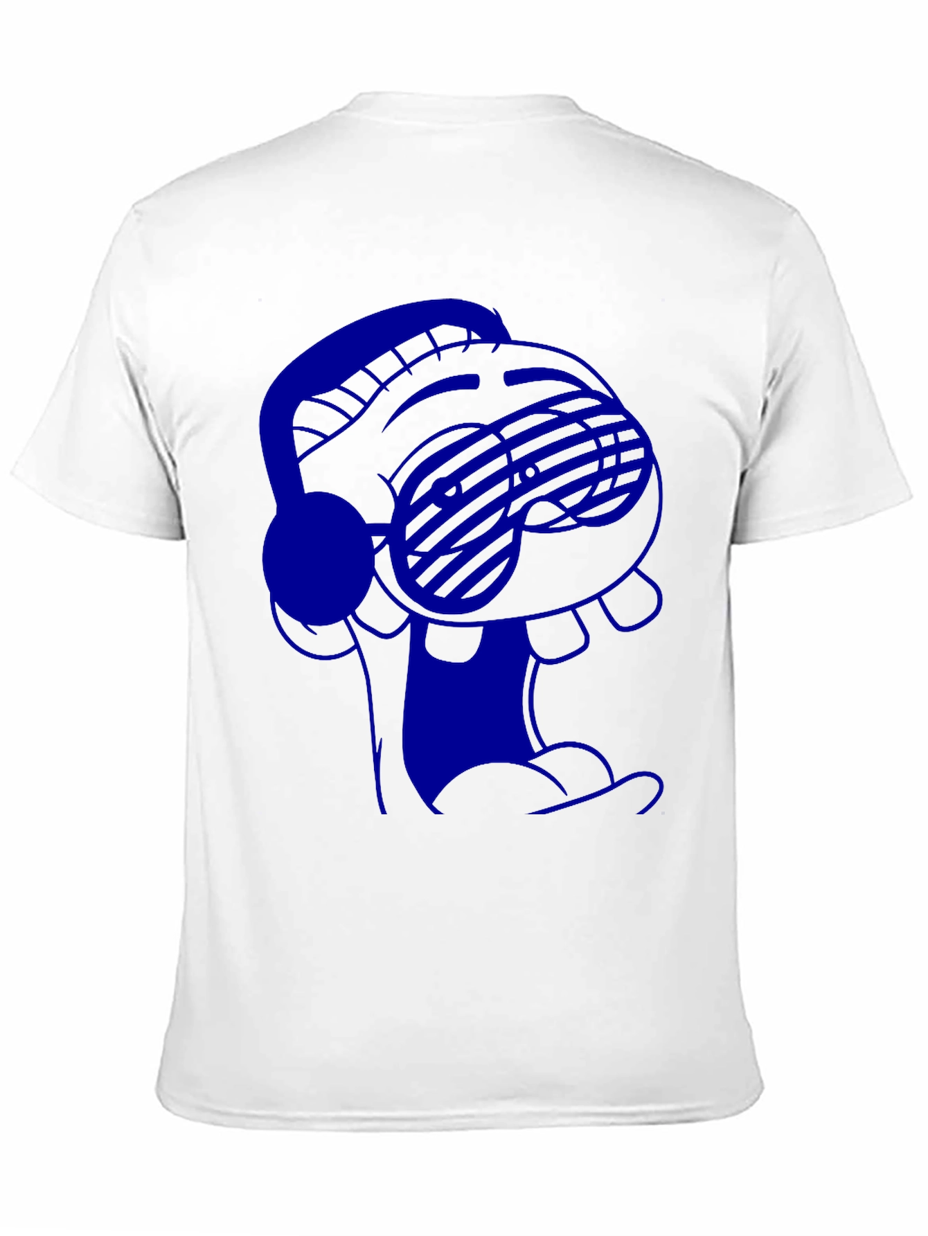 Cool Cartoon T-Shirt with Headphones and Sunglasses