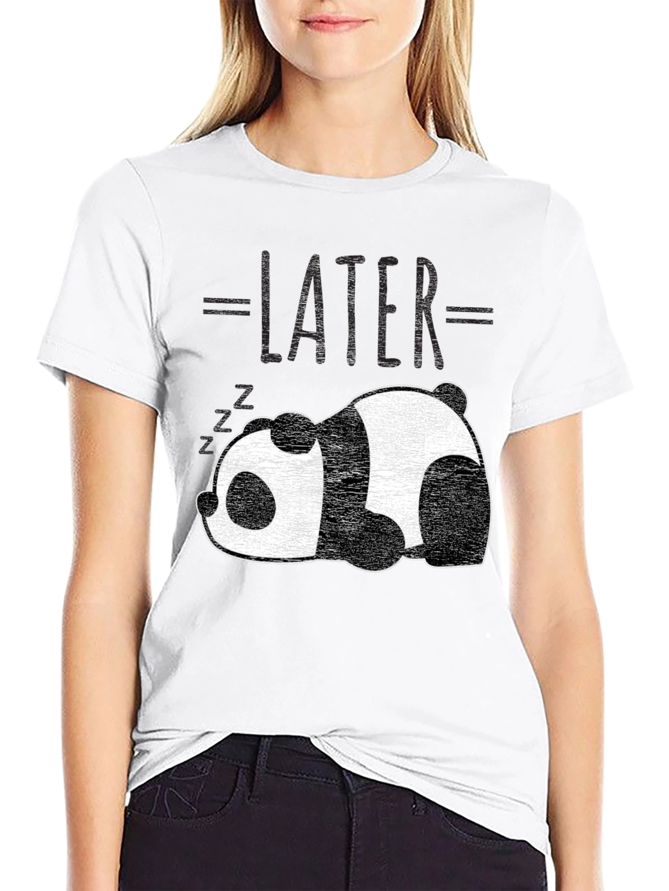 Lazy Panda T-Shirt - Later Graphic Tee