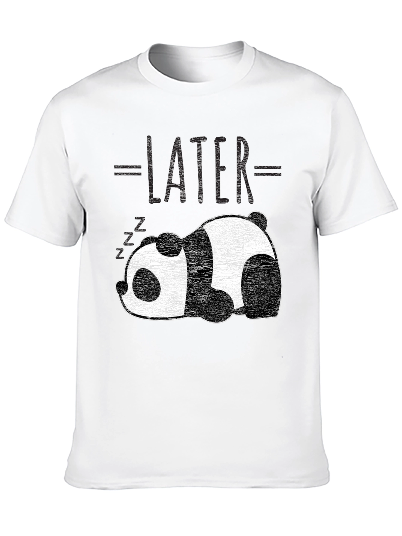 Lazy Panda T-Shirt - Later Graphic Tee