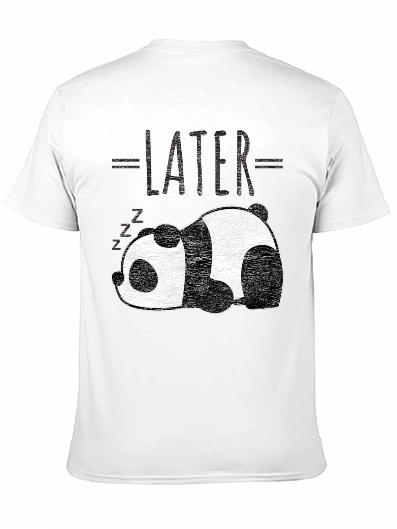 Lazy Panda T-Shirt - Later Graphic Tee
