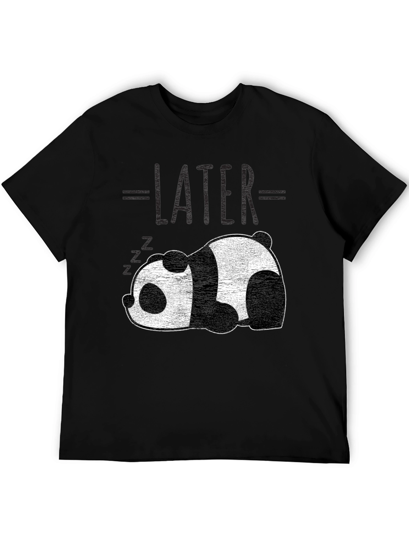 Lazy Panda T-Shirt - Later Graphic Tee