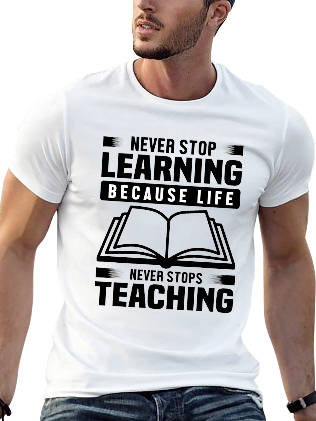 Never Stop Learning Graphic Tee