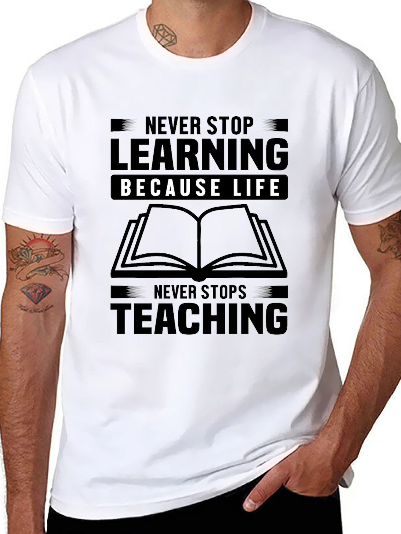 Never Stop Learning Graphic Tee