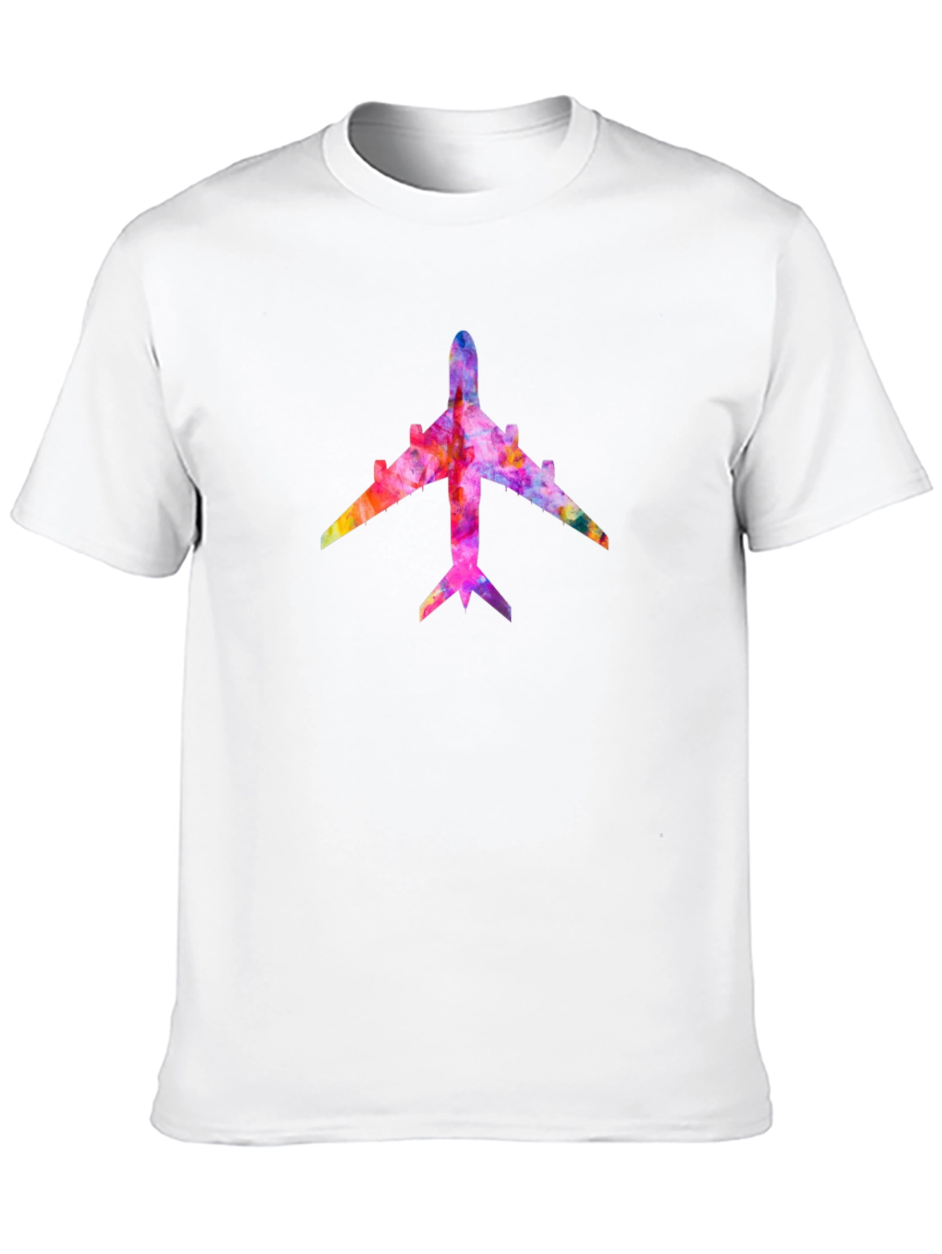 Colorful Airplane Graphic T-Shirt