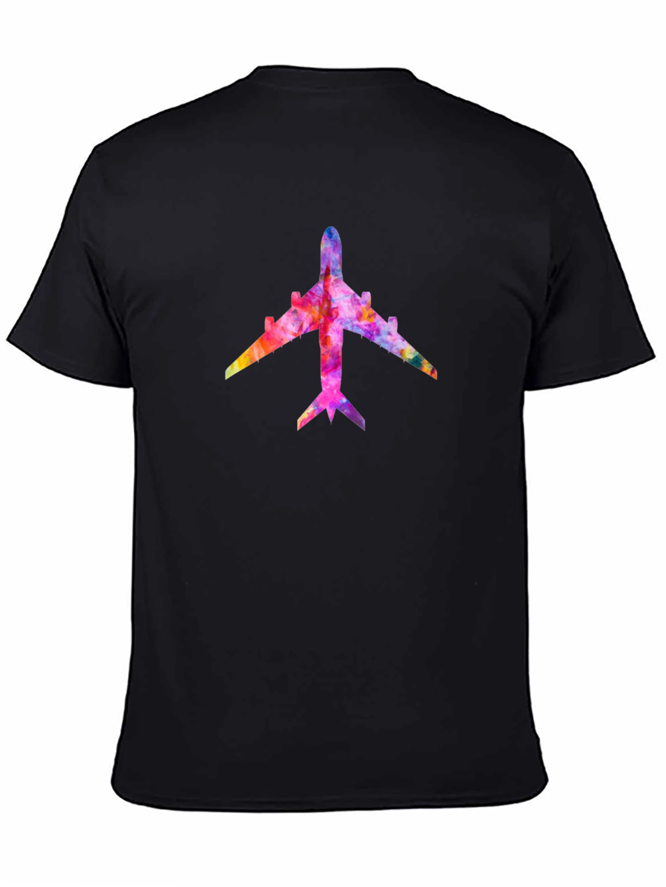 Colorful Airplane Graphic T-Shirt