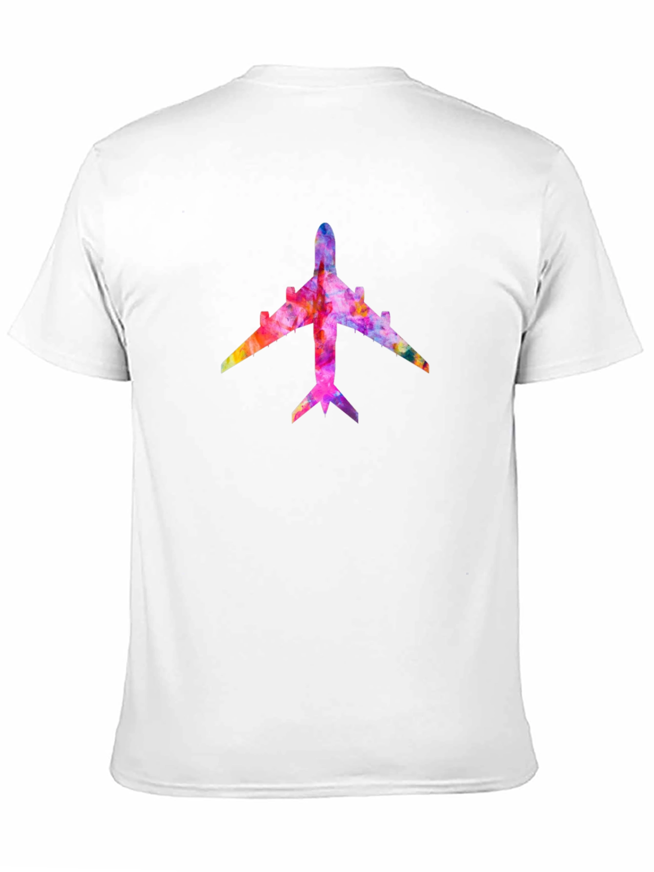 Colorful Airplane Graphic T-Shirt