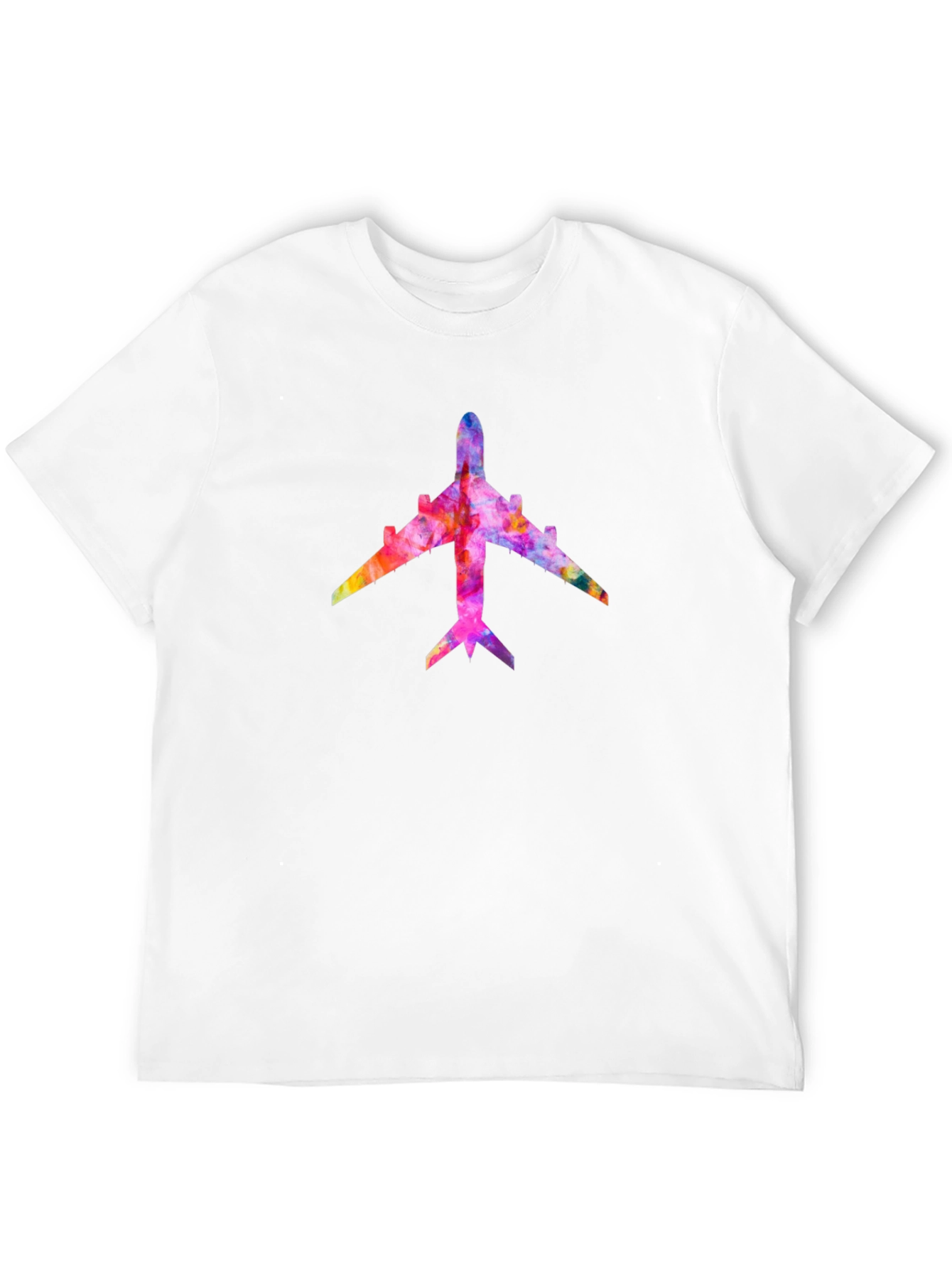 Colorful Airplane Graphic T-Shirt