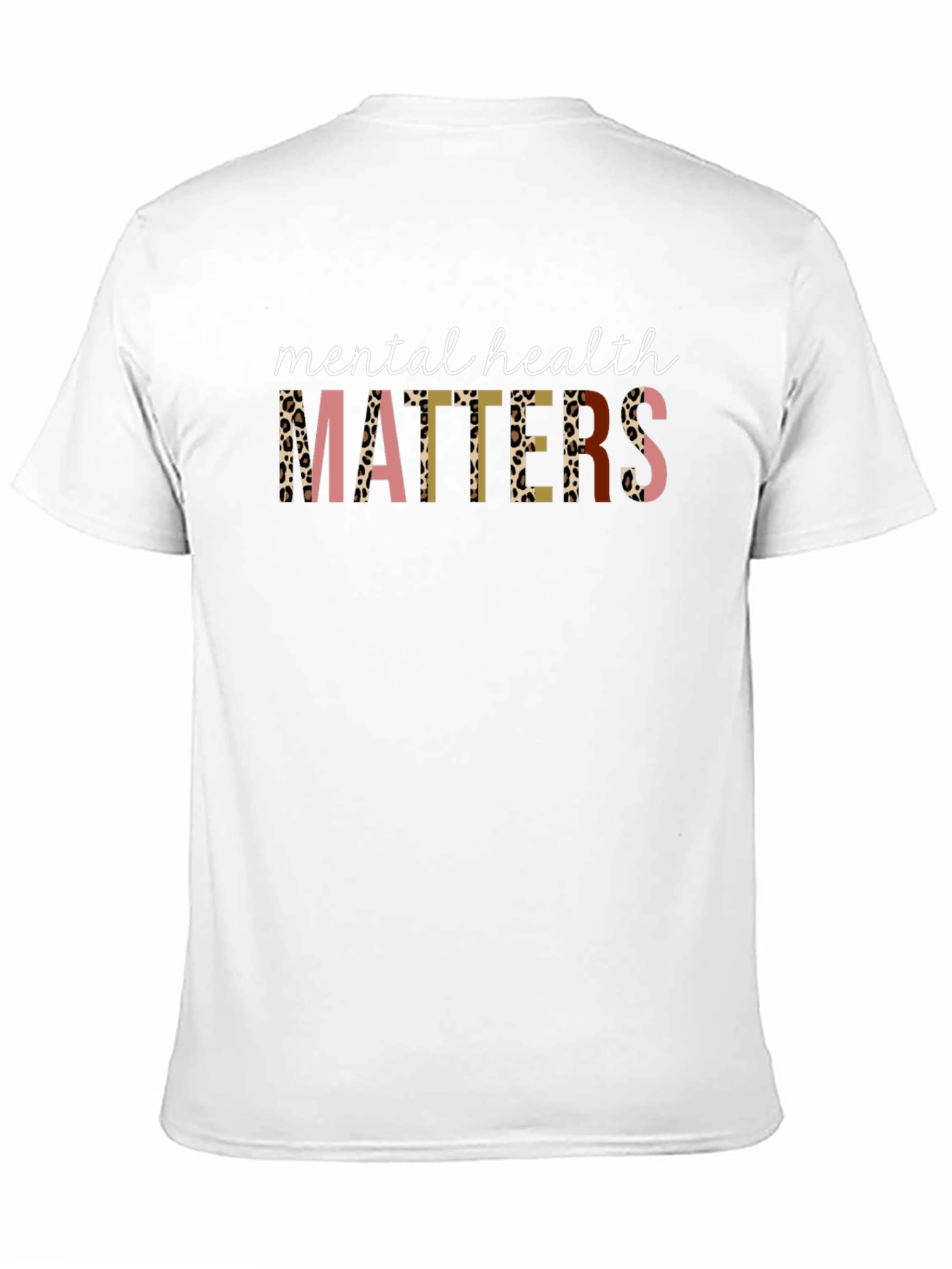 Mental Health Matters Leopard Print Graphic Tee