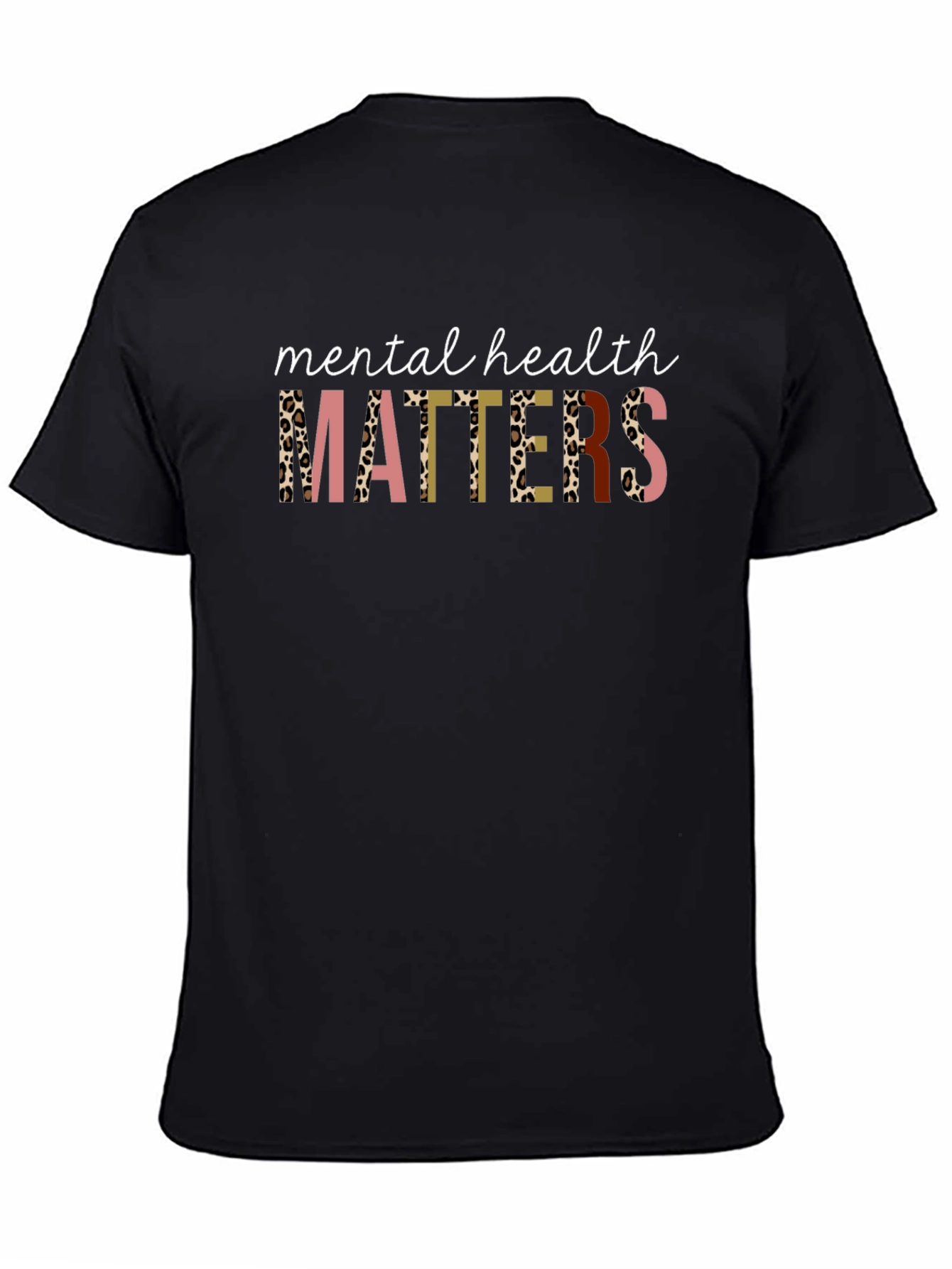 Mental Health Matters Leopard Print Graphic Tee