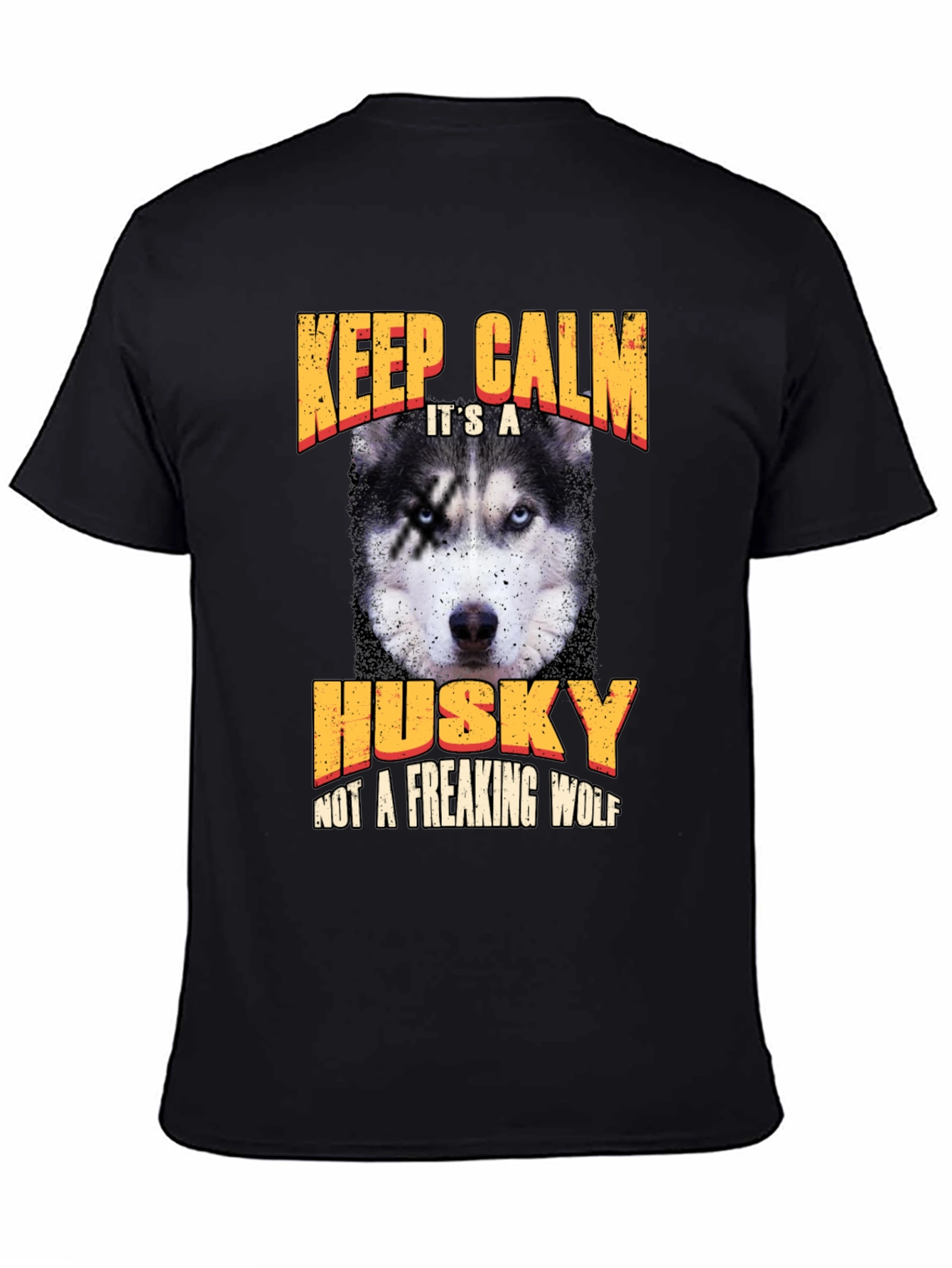 Keep Calm Husky T-Shirt - Novelty Dog Lover Tee