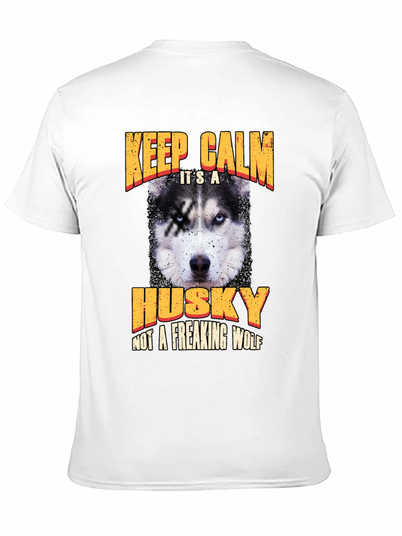 Keep Calm Husky T-Shirt - Novelty Dog Lover Tee