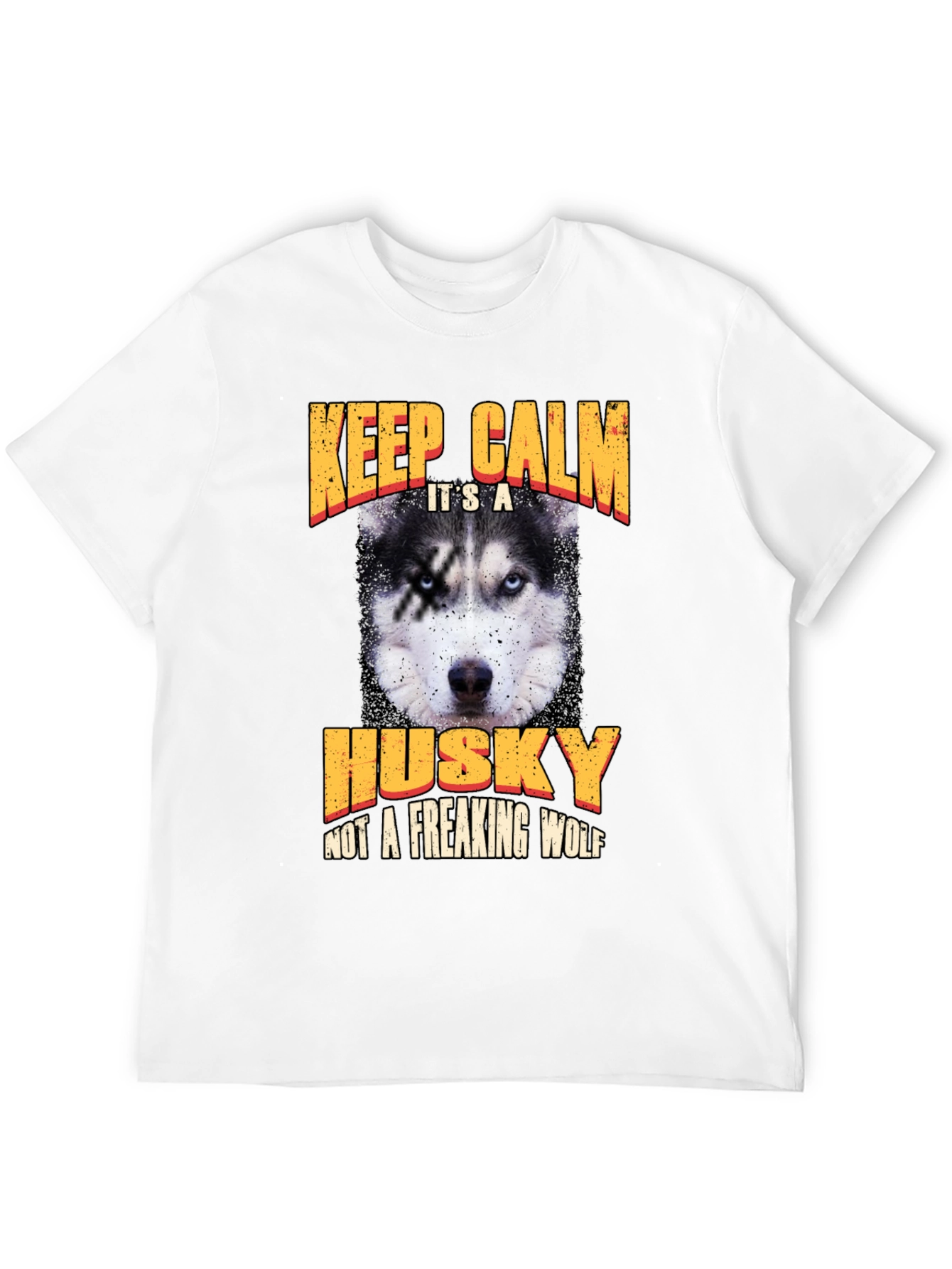 Keep Calm Husky T-Shirt - Novelty Dog Lover Tee