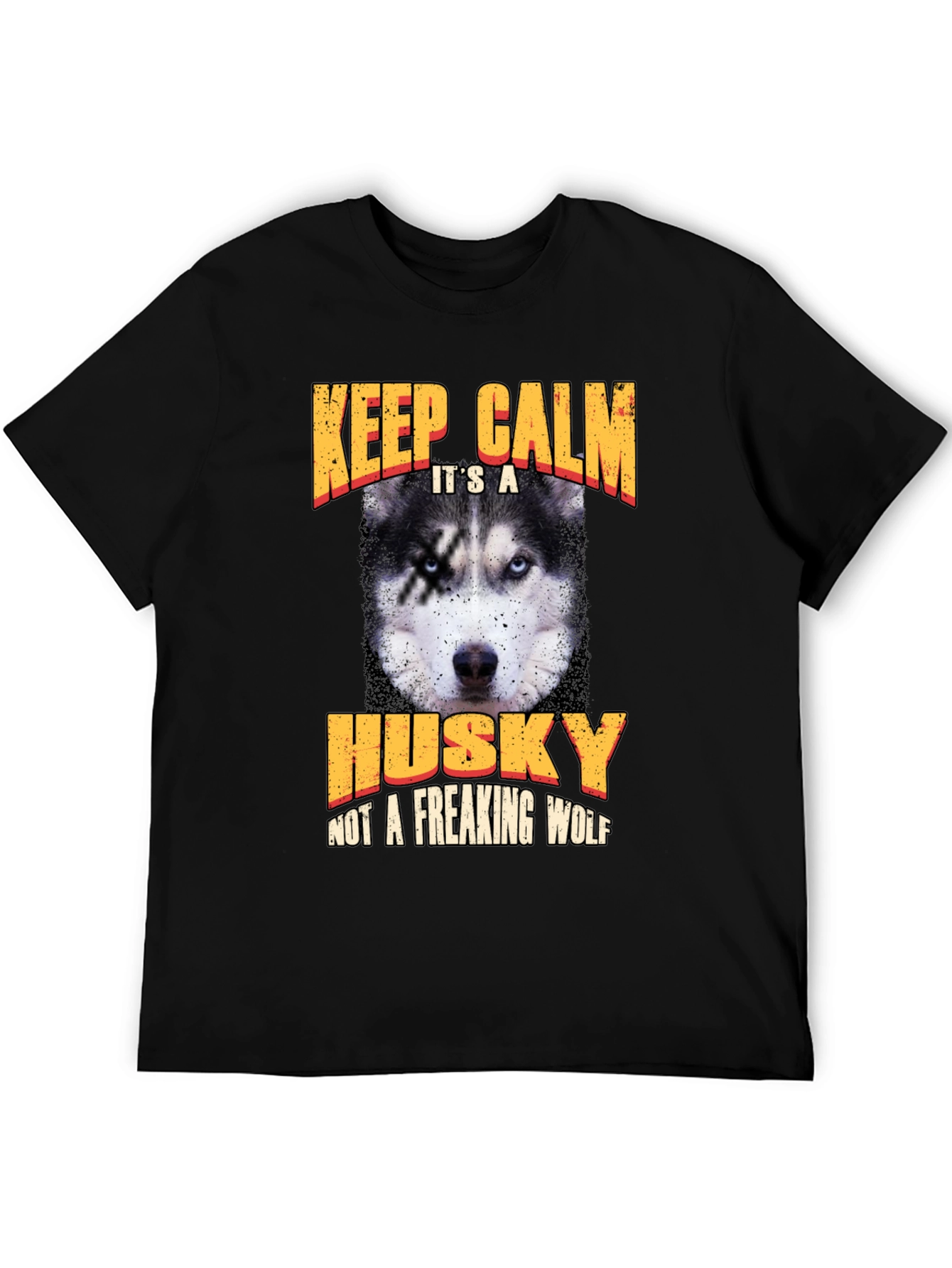 Keep Calm Husky T-Shirt - Novelty Dog Lover Tee