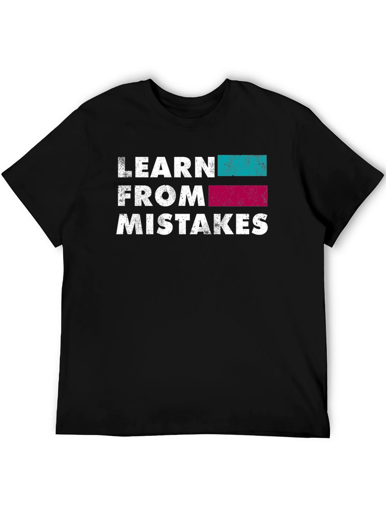 Learn From Mistakes Graphic T-Shirt - Black