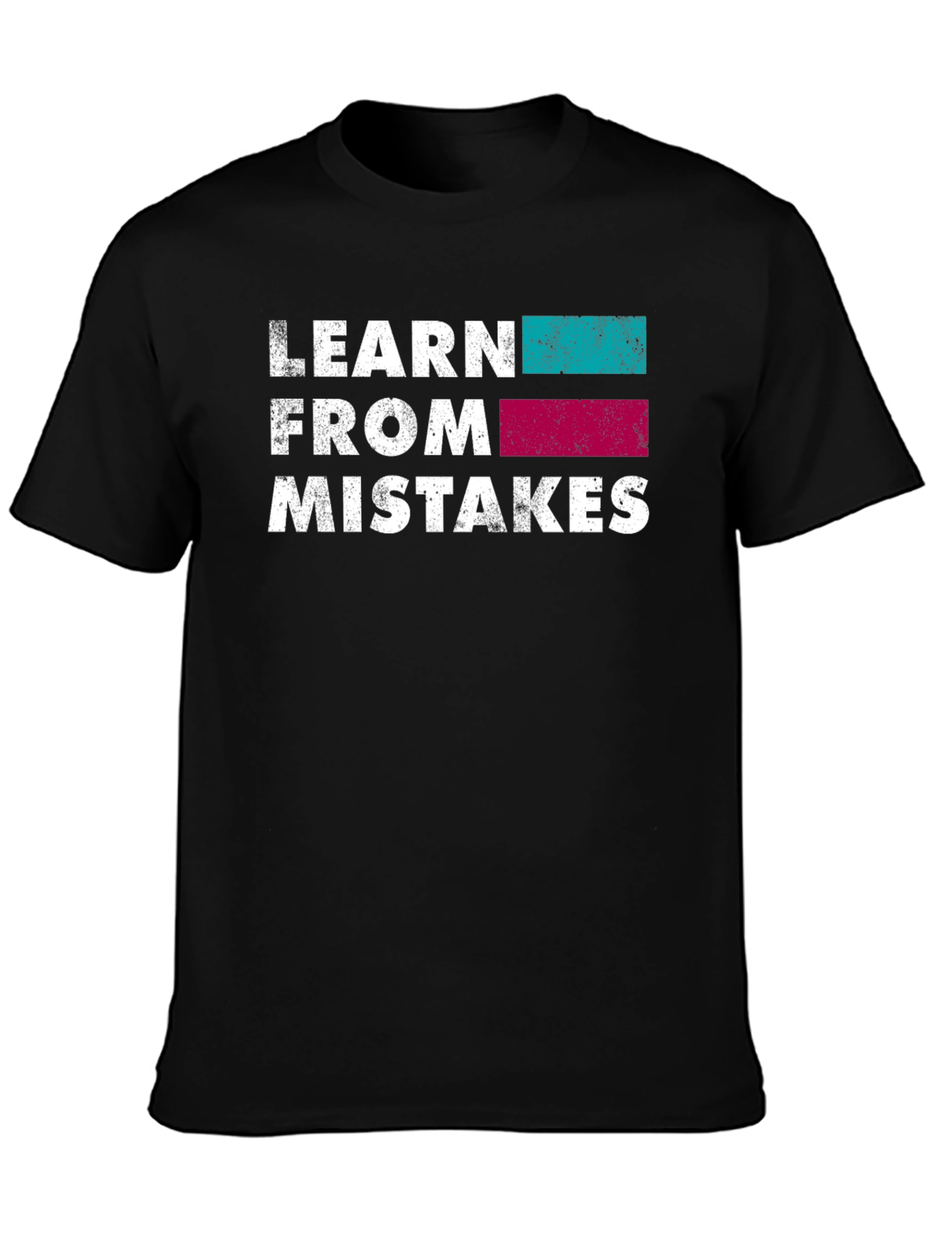 Learn From Mistakes Graphic T-Shirt - Black