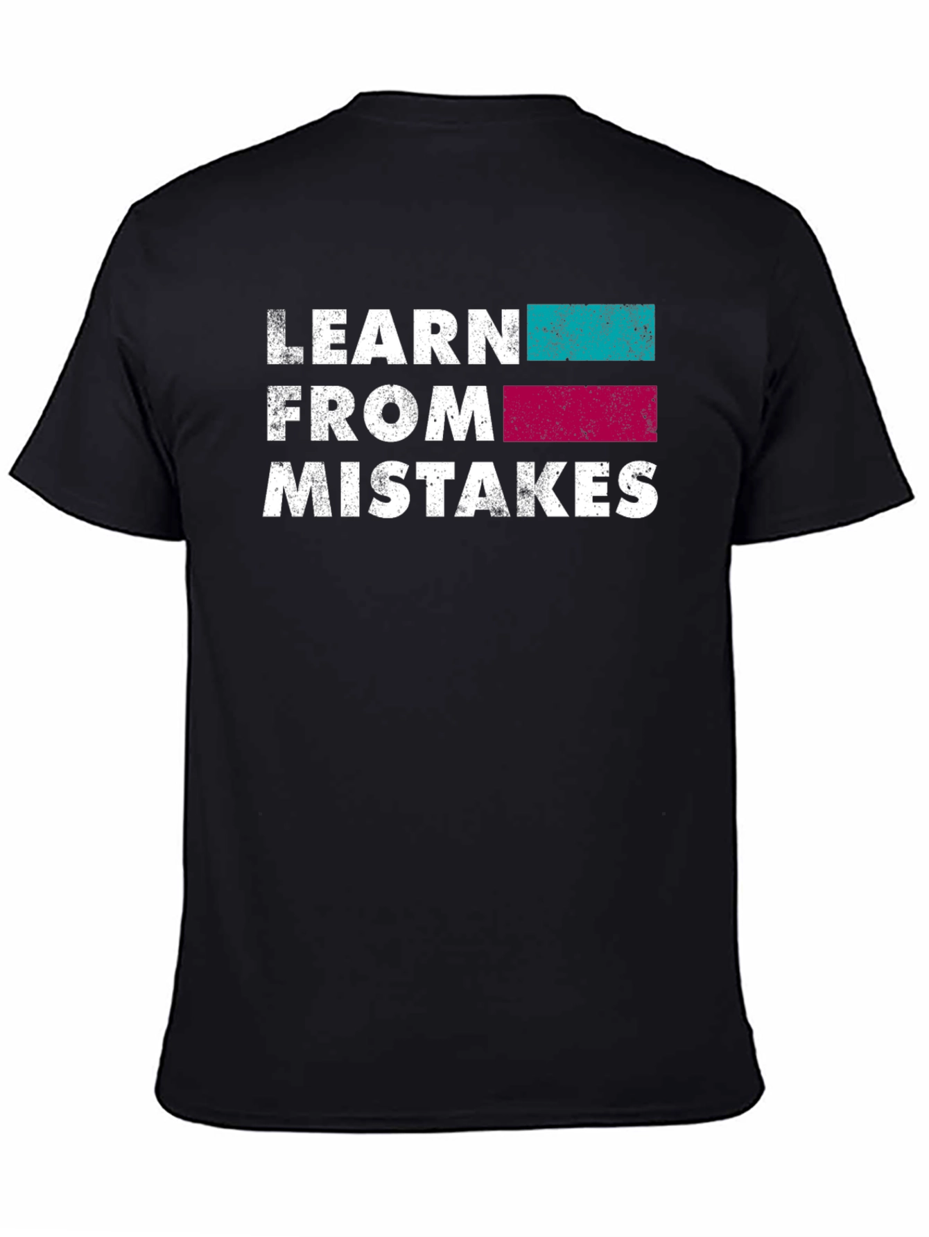 Learn From Mistakes Graphic T-Shirt - Black