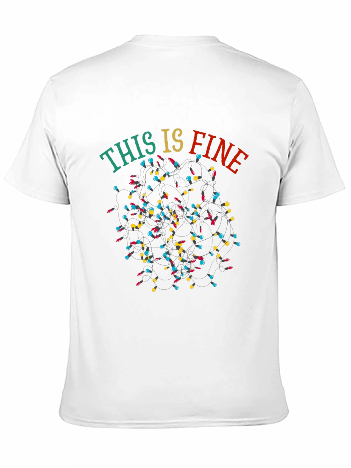 This Is Fine Christmas Lights T-Shirt