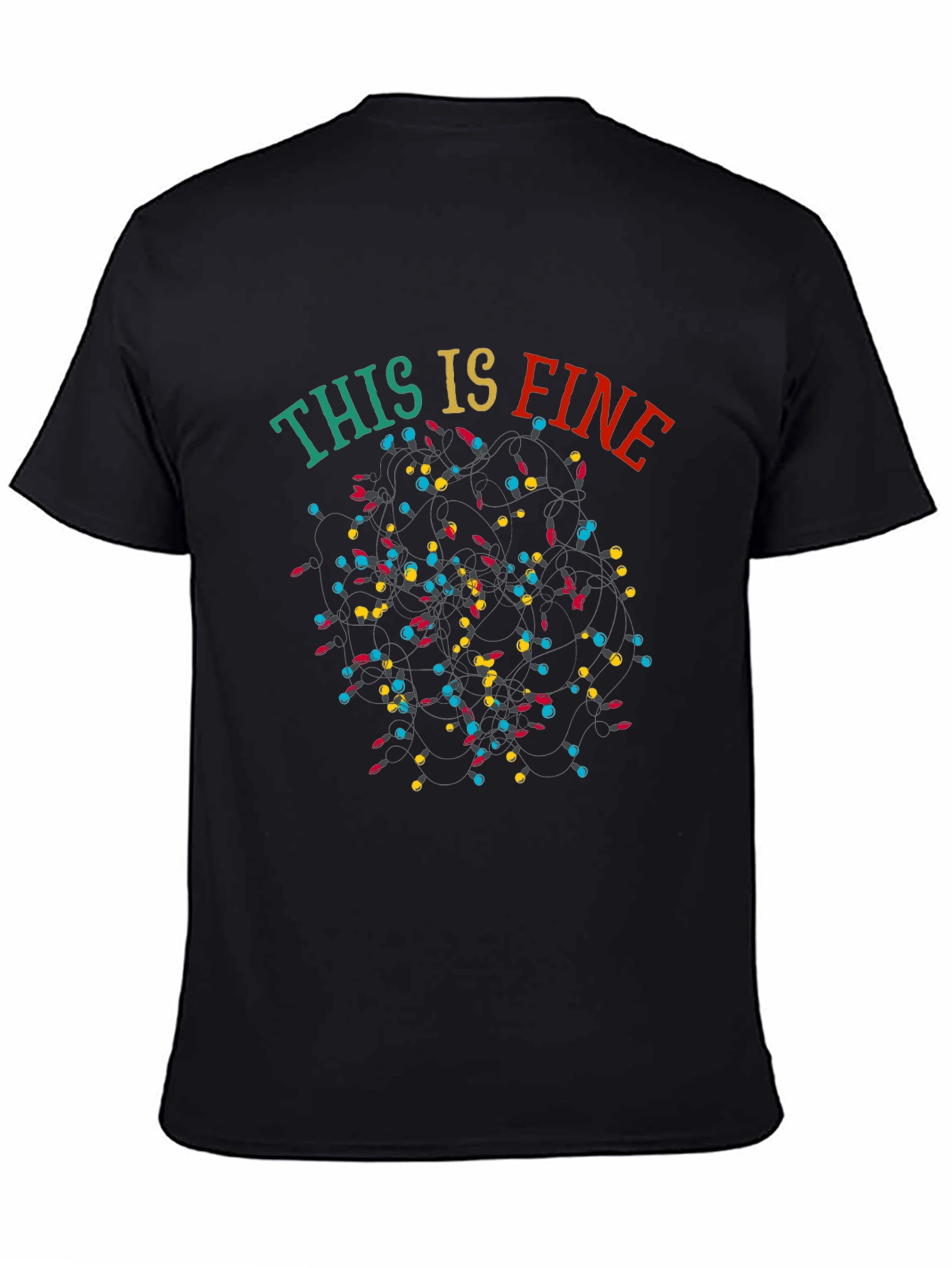 This Is Fine Christmas Lights T-Shirt