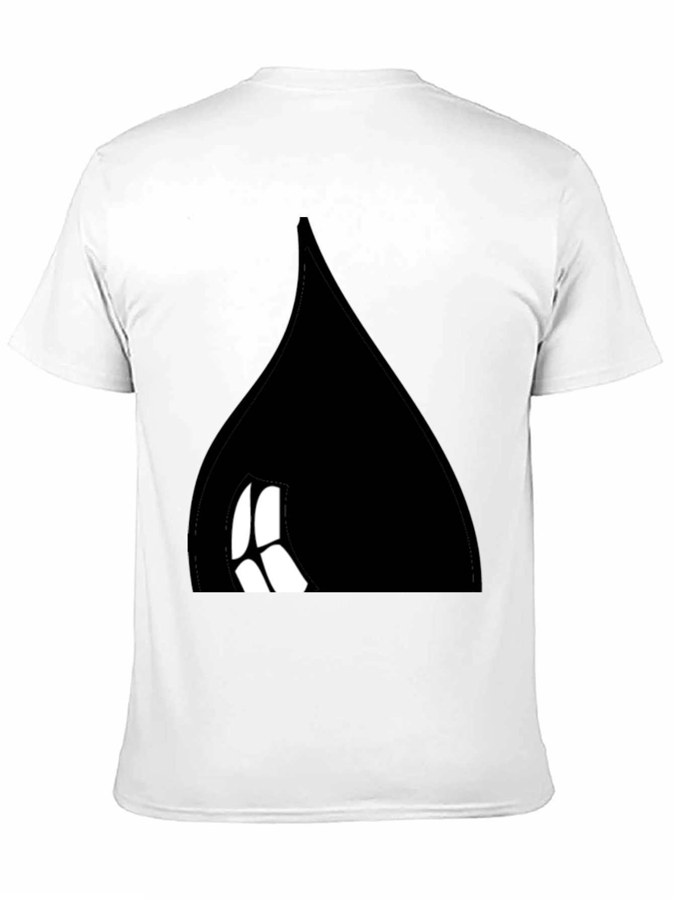 Black Tee with Abstract Design