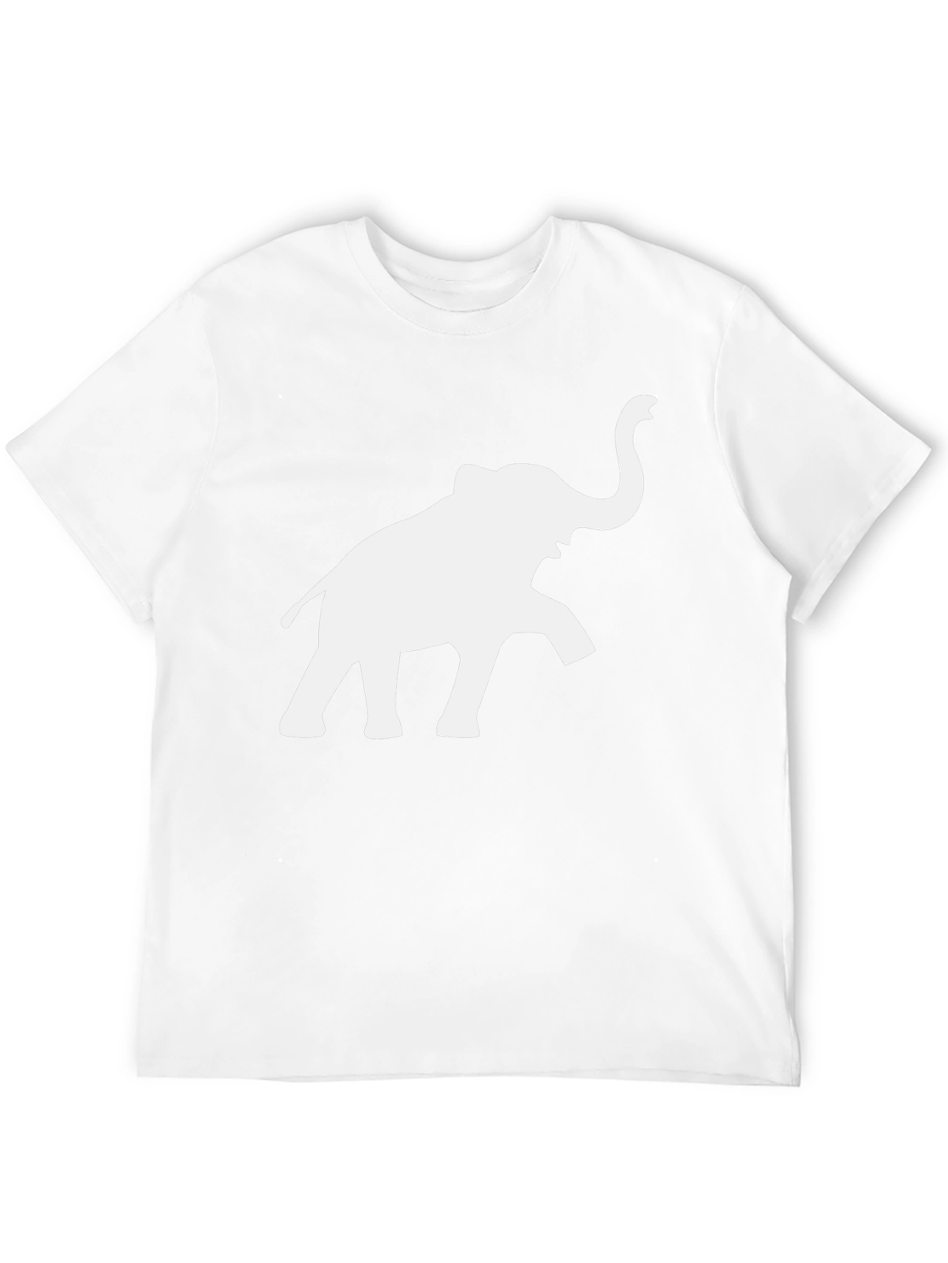 Elephant Graphic Tee - Black Cotton T-Shirt