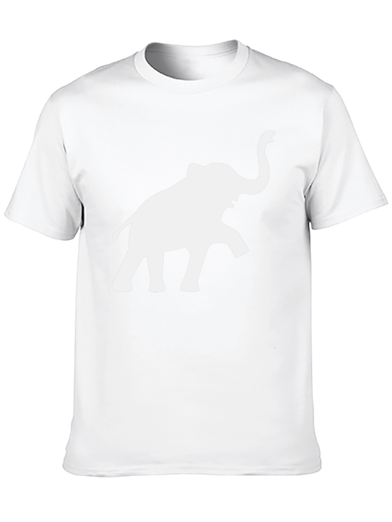 Elephant Graphic Tee - Black Cotton T-Shirt