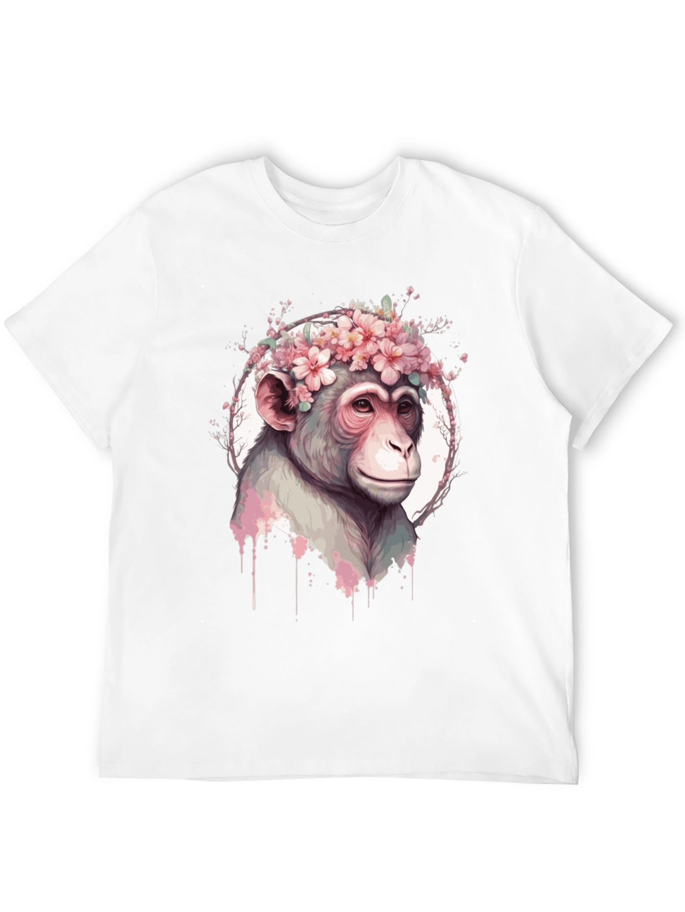 Floral Monkey Graphic Tee