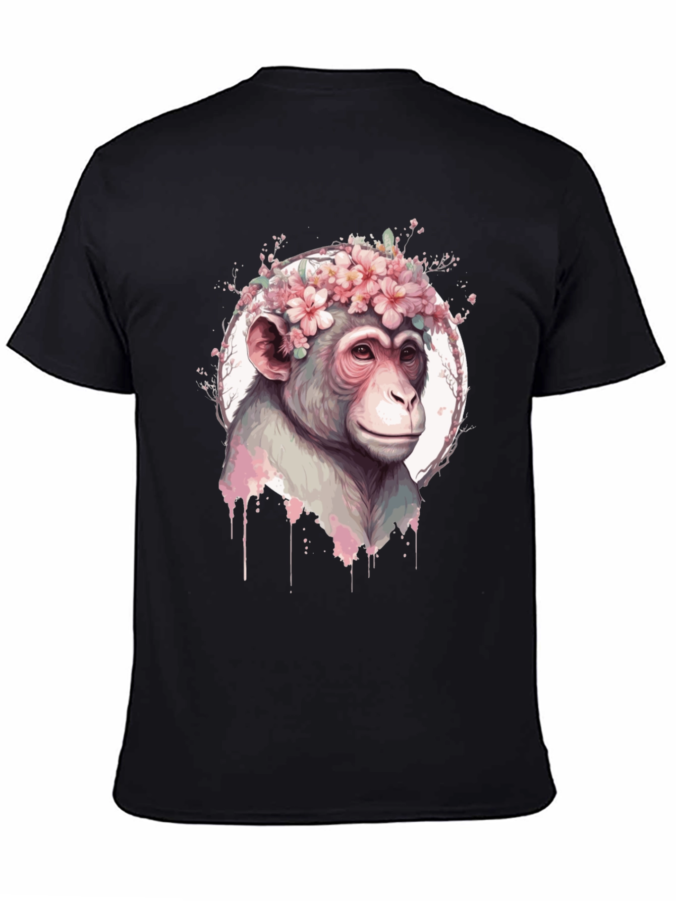 Floral Monkey Graphic Tee
