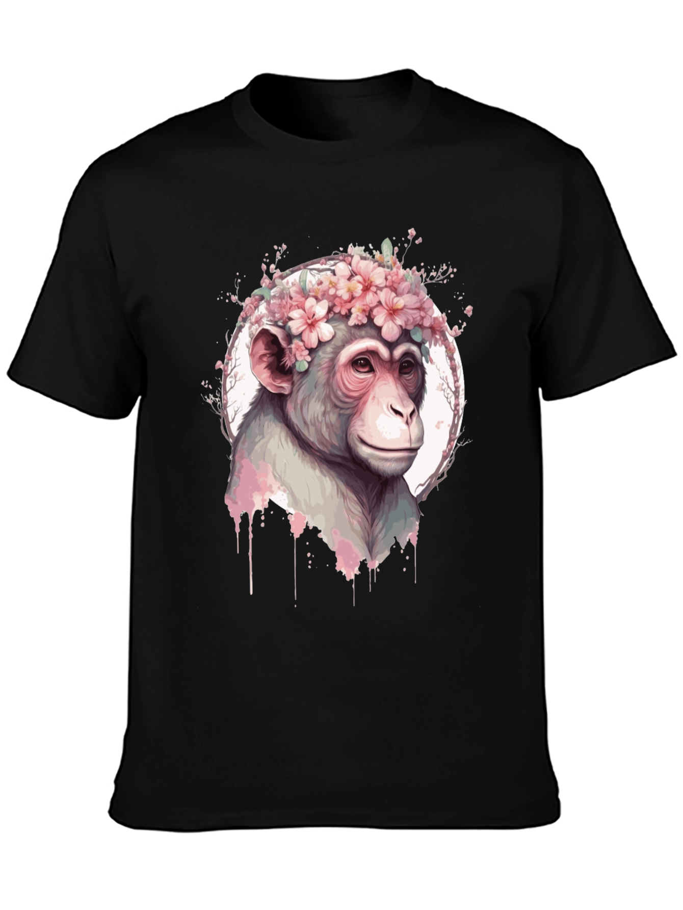Floral Monkey Graphic Tee