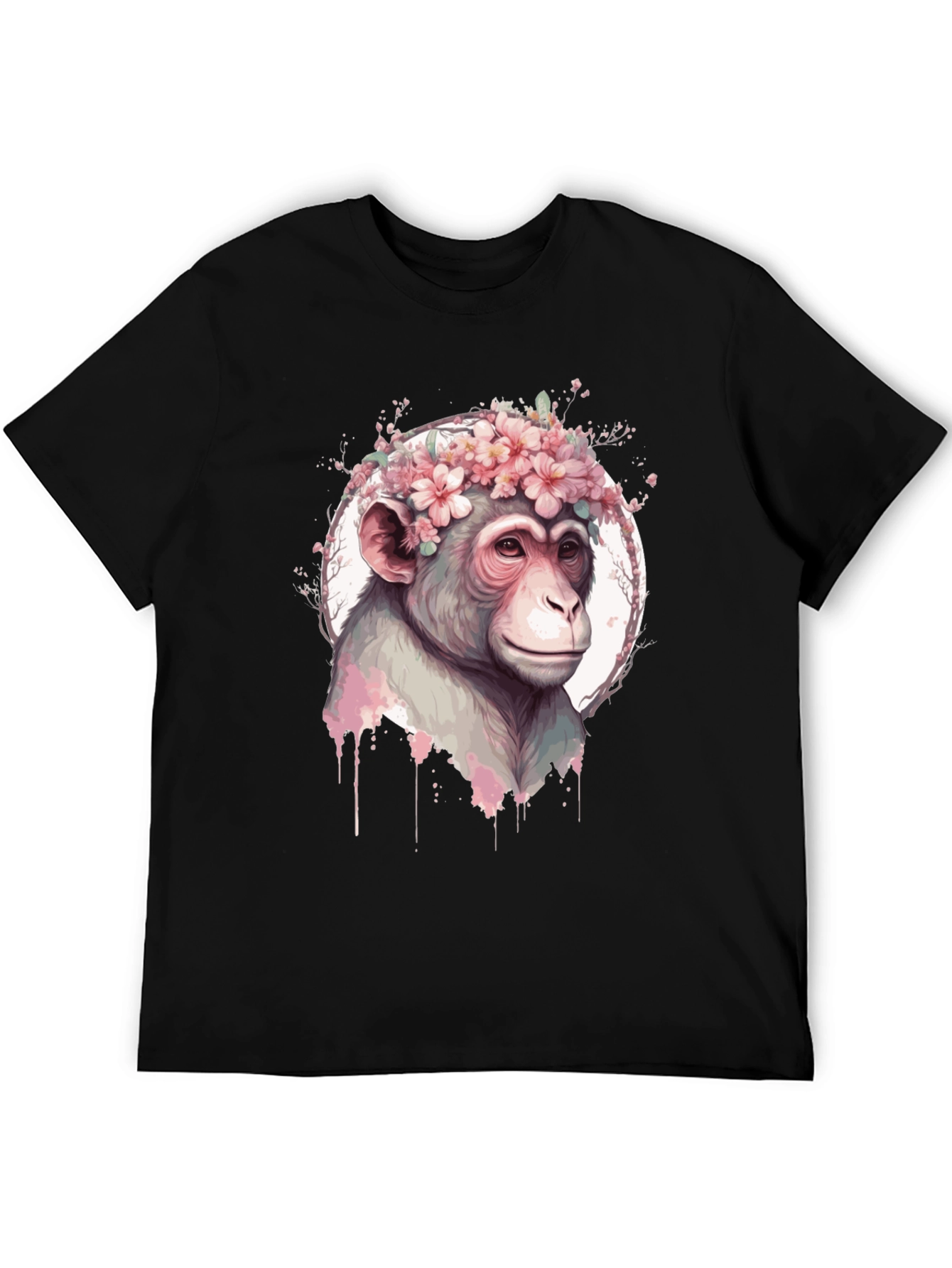 Floral Monkey Graphic Tee