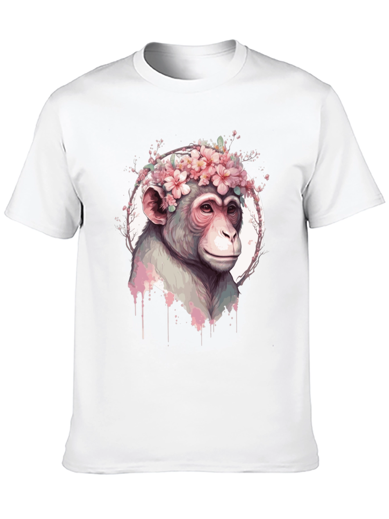 Floral Monkey Graphic Tee