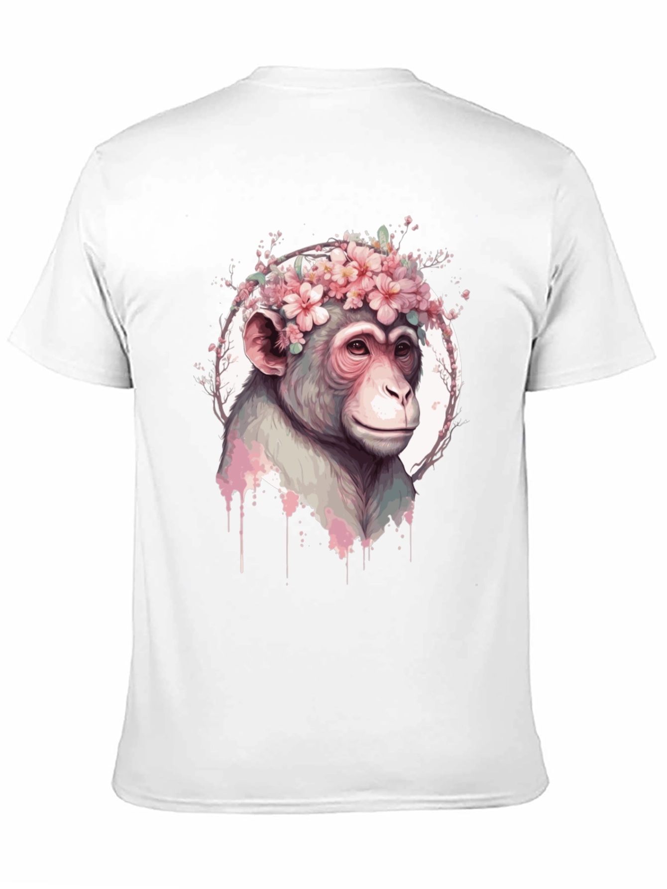 Floral Monkey Graphic Tee