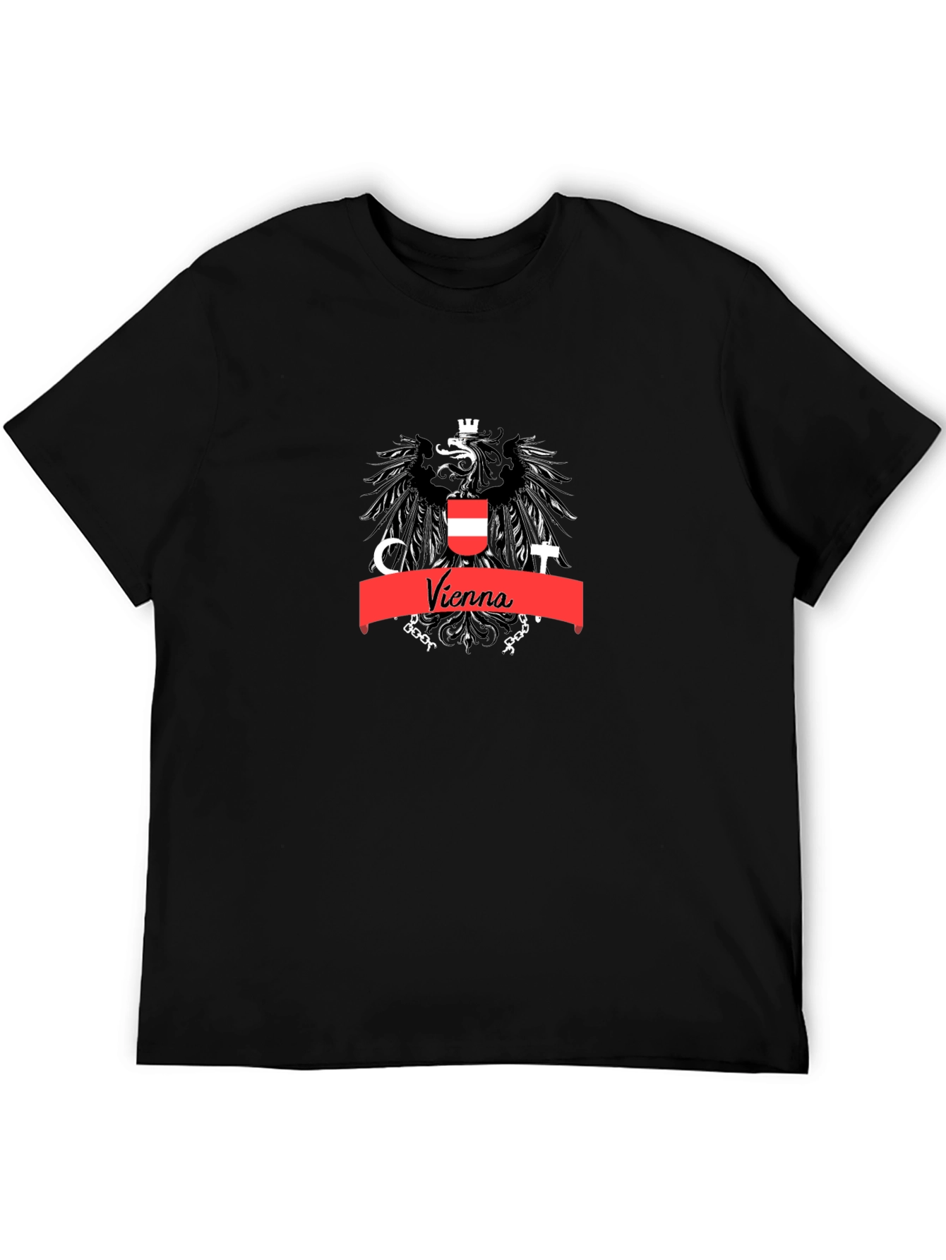 Vienna Austria Emblem T-Shirt Black