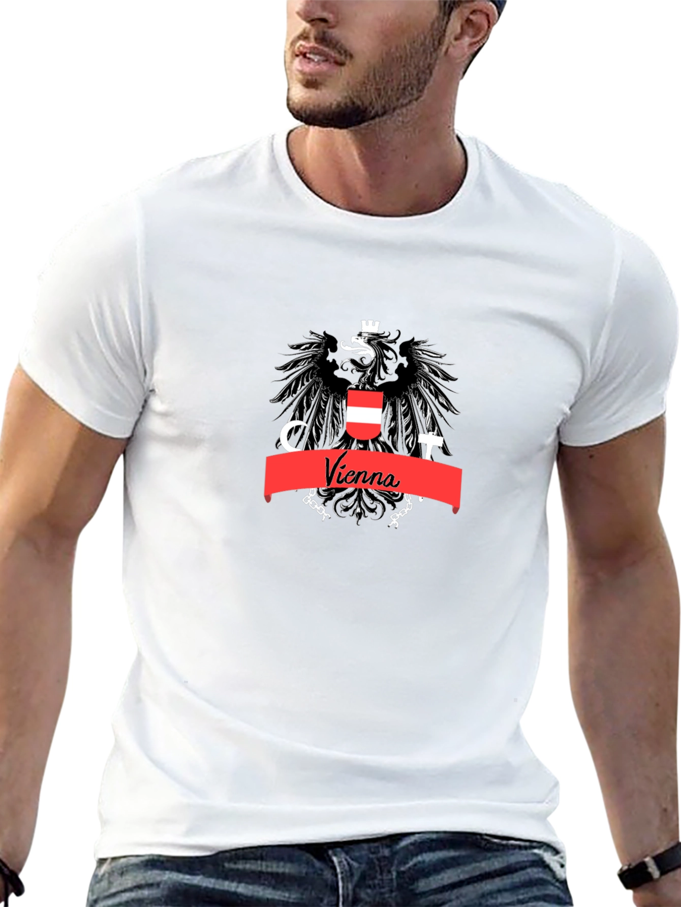 Vienna Austria Emblem T-Shirt Black