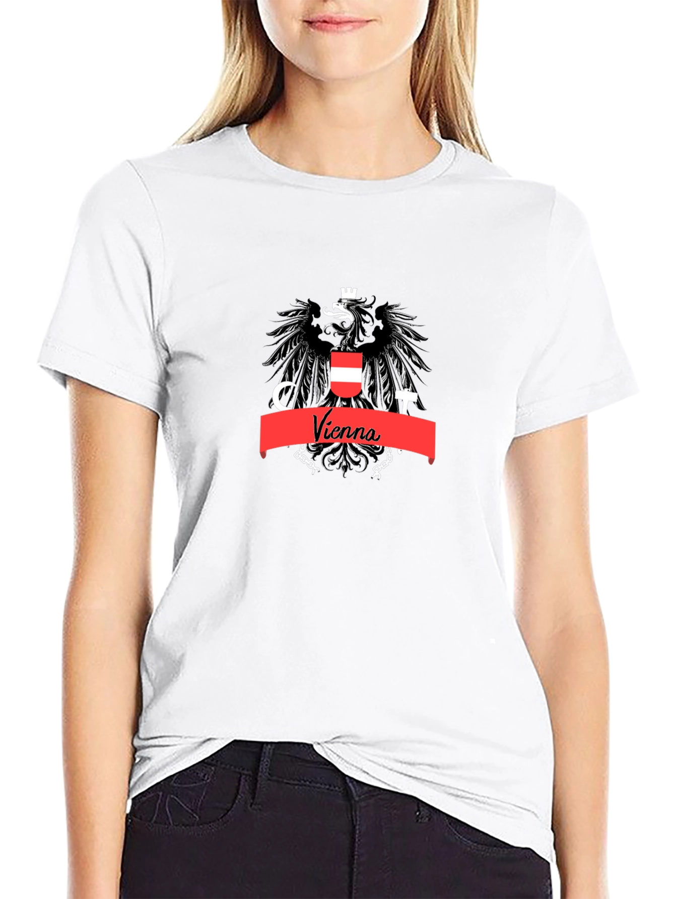 Vienna Austria Emblem T-Shirt Black