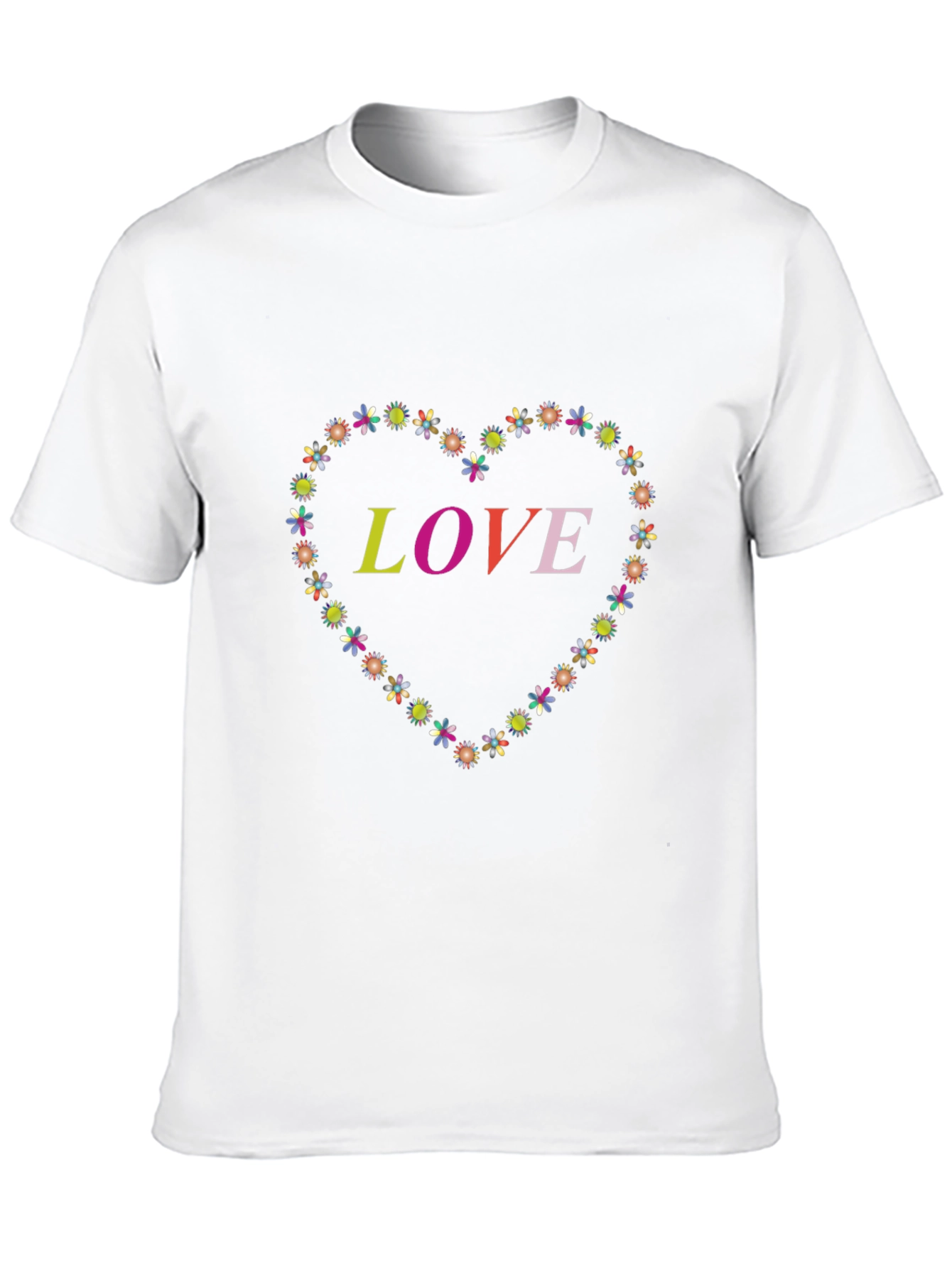 Love Floral Heart T-Shirt