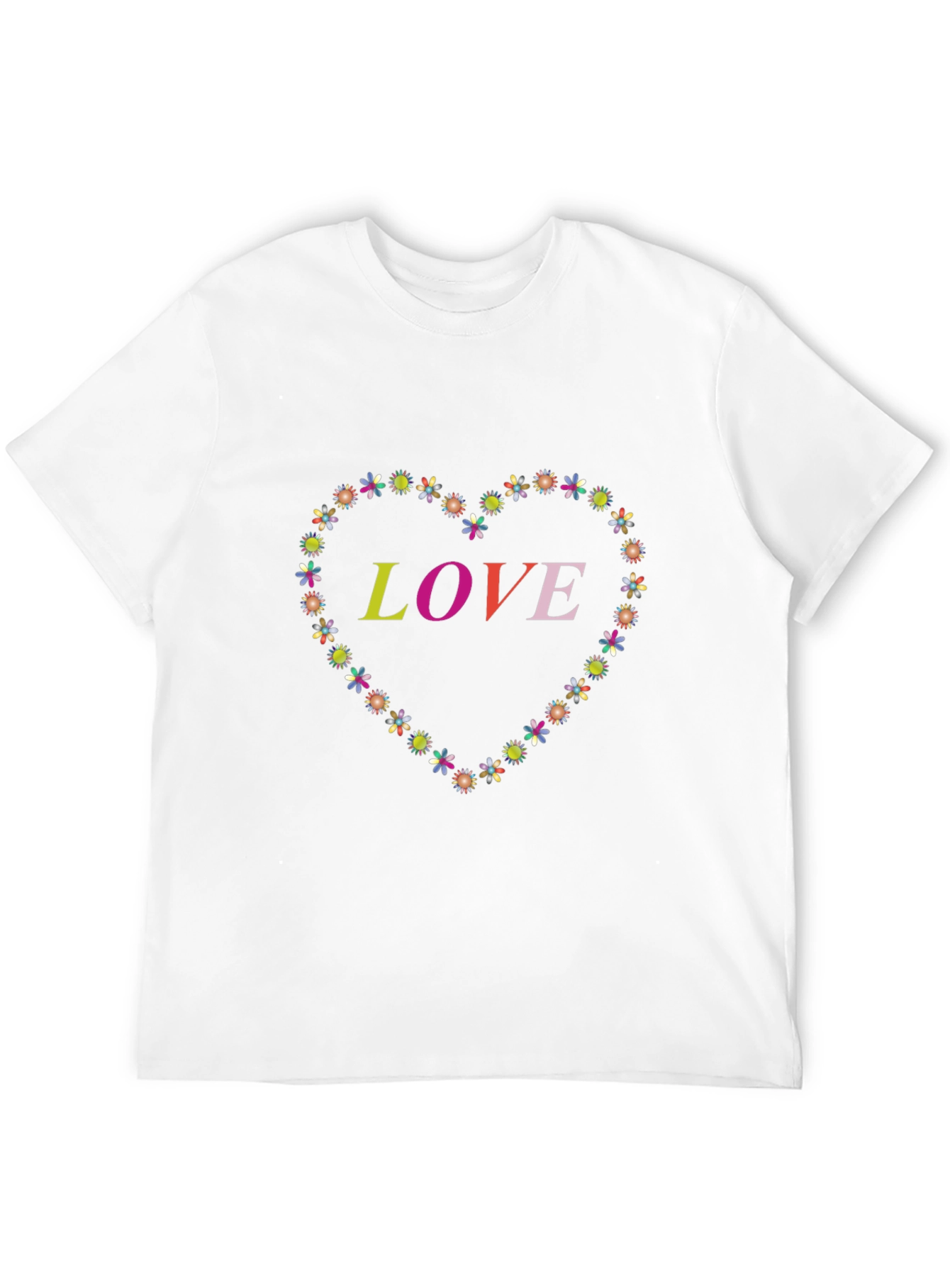 Love Floral Heart T-Shirt
