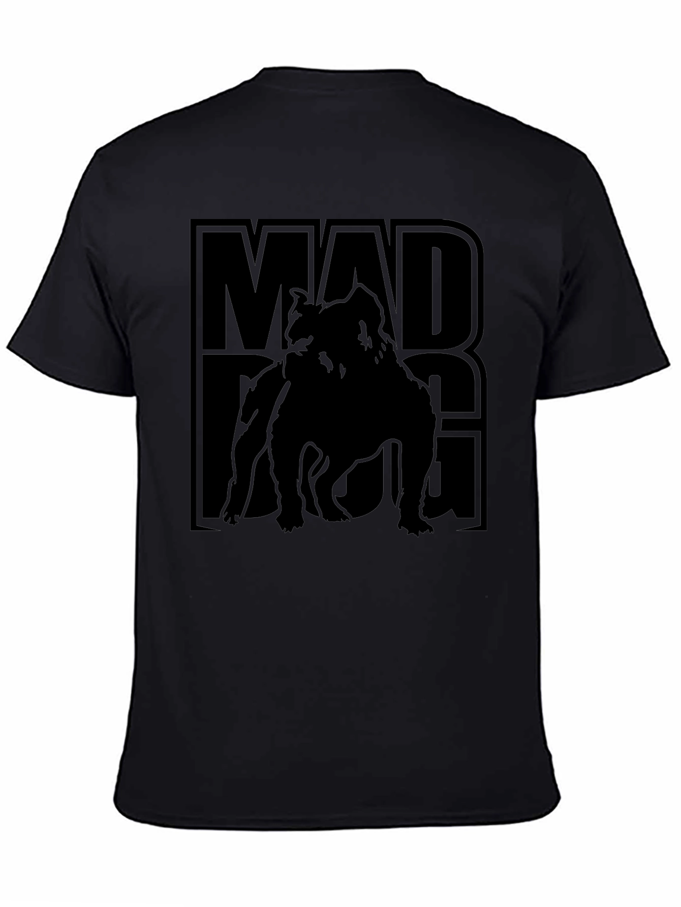 Mad Dog Graphic Tee - Bold Black T-Shirt