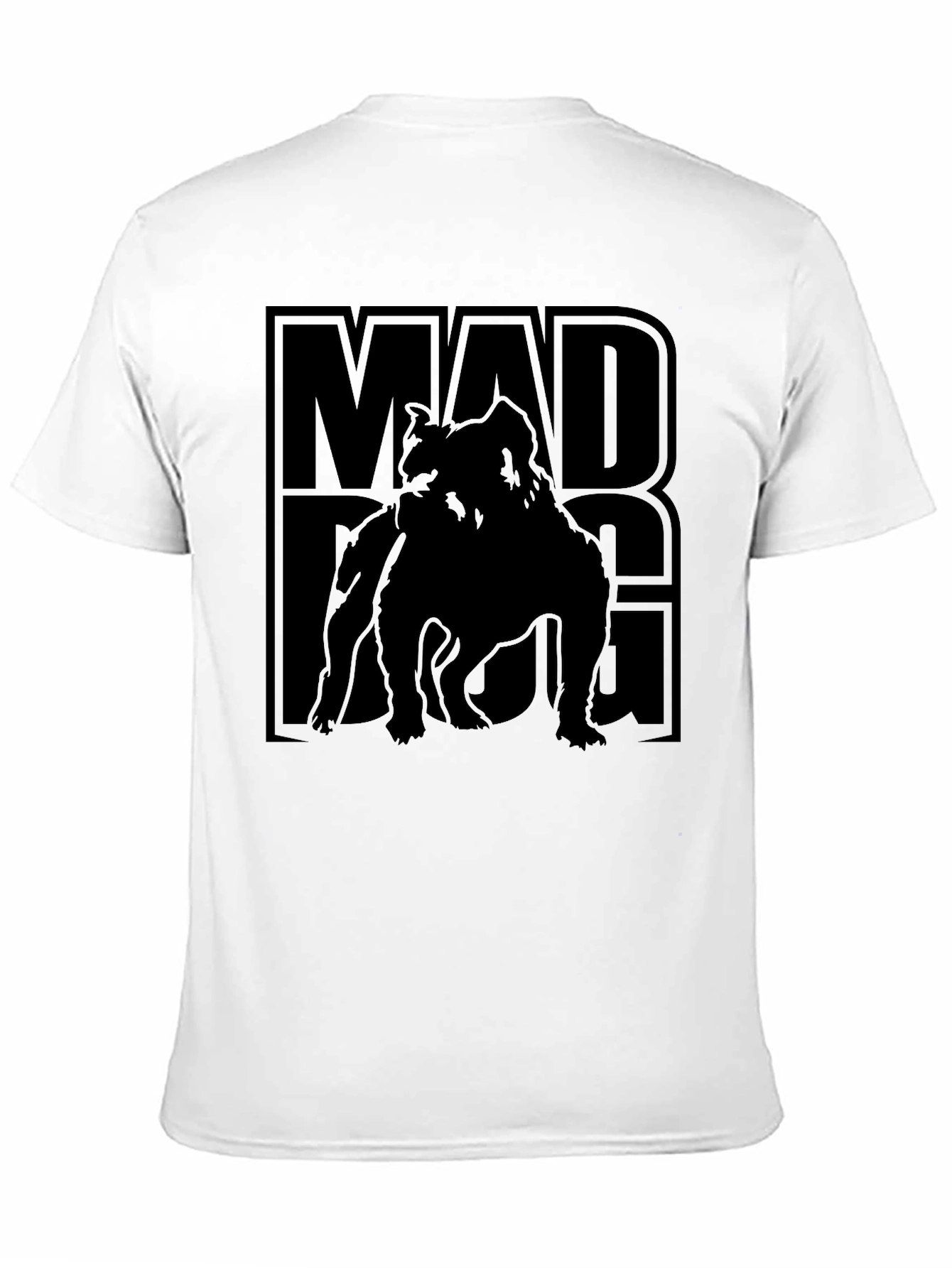 Mad Dog Graphic Tee - Bold Black T-Shirt