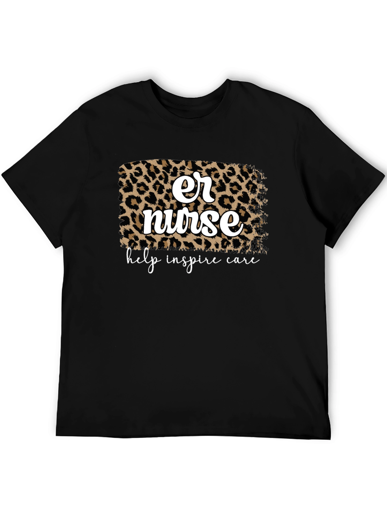 ER Nurse Leopard Print Graphic Tee
