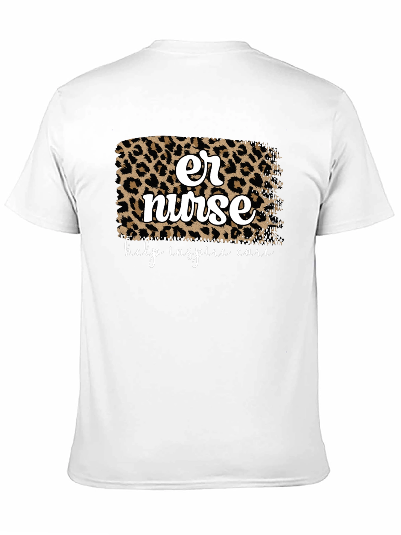 ER Nurse Leopard Print Graphic Tee