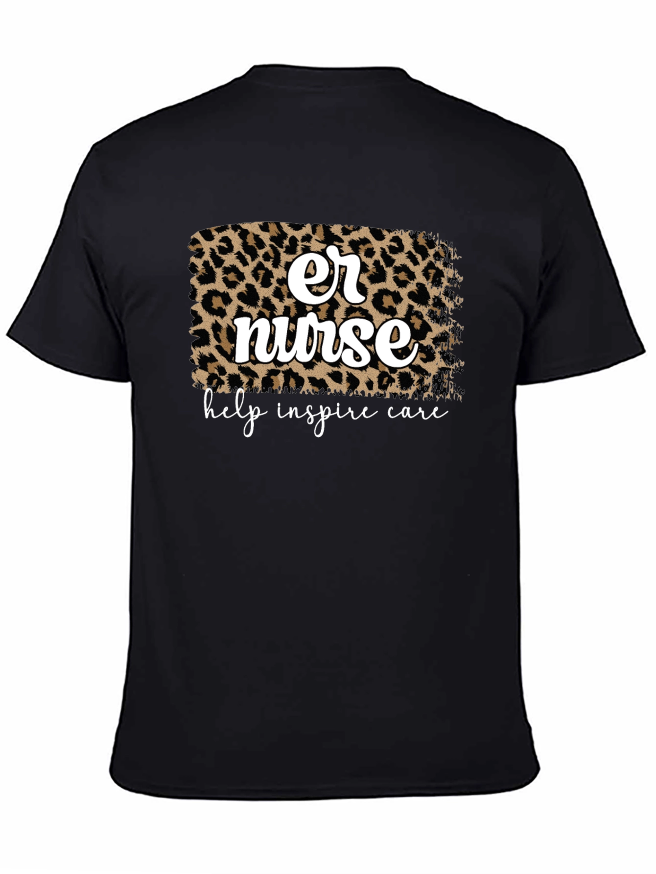 ER Nurse Leopard Print Graphic Tee
