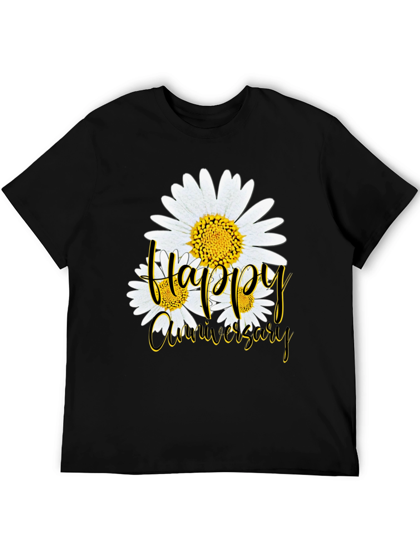 Happy Anniversary Daisy Graphic T-Shirt