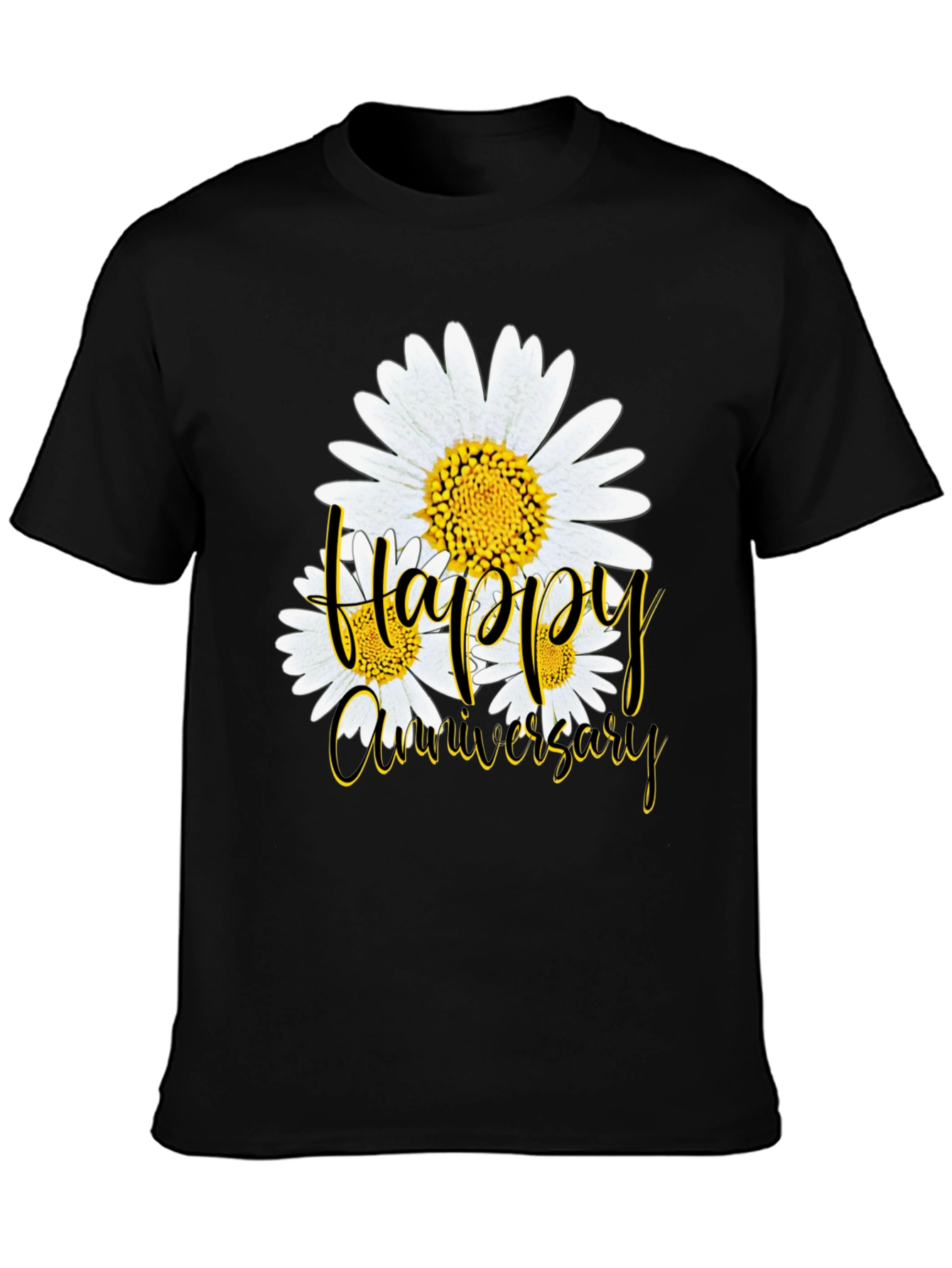 Happy Anniversary Daisy Graphic T-Shirt