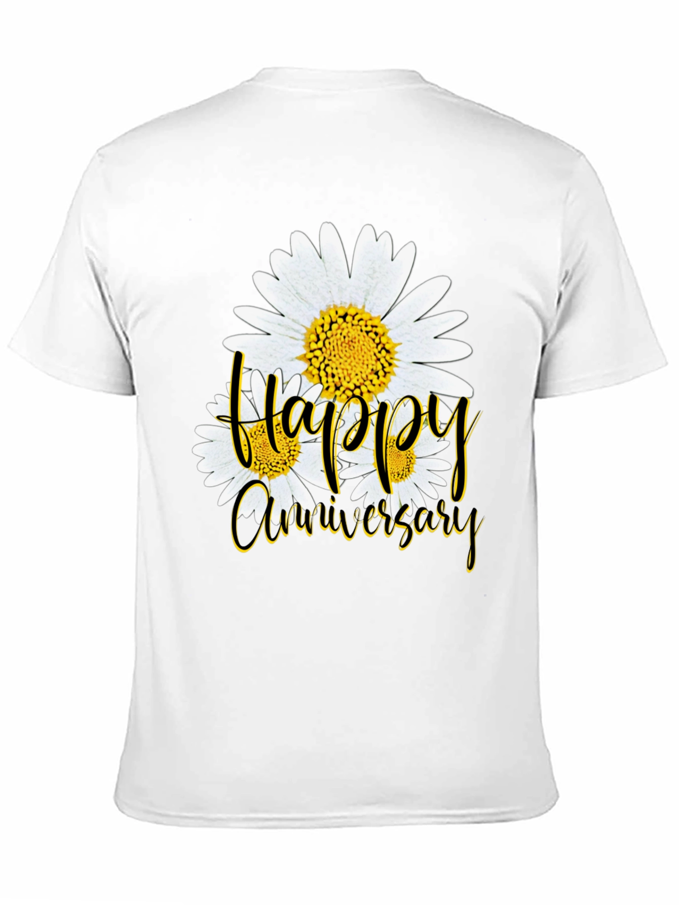 Happy Anniversary Daisy Graphic T-Shirt