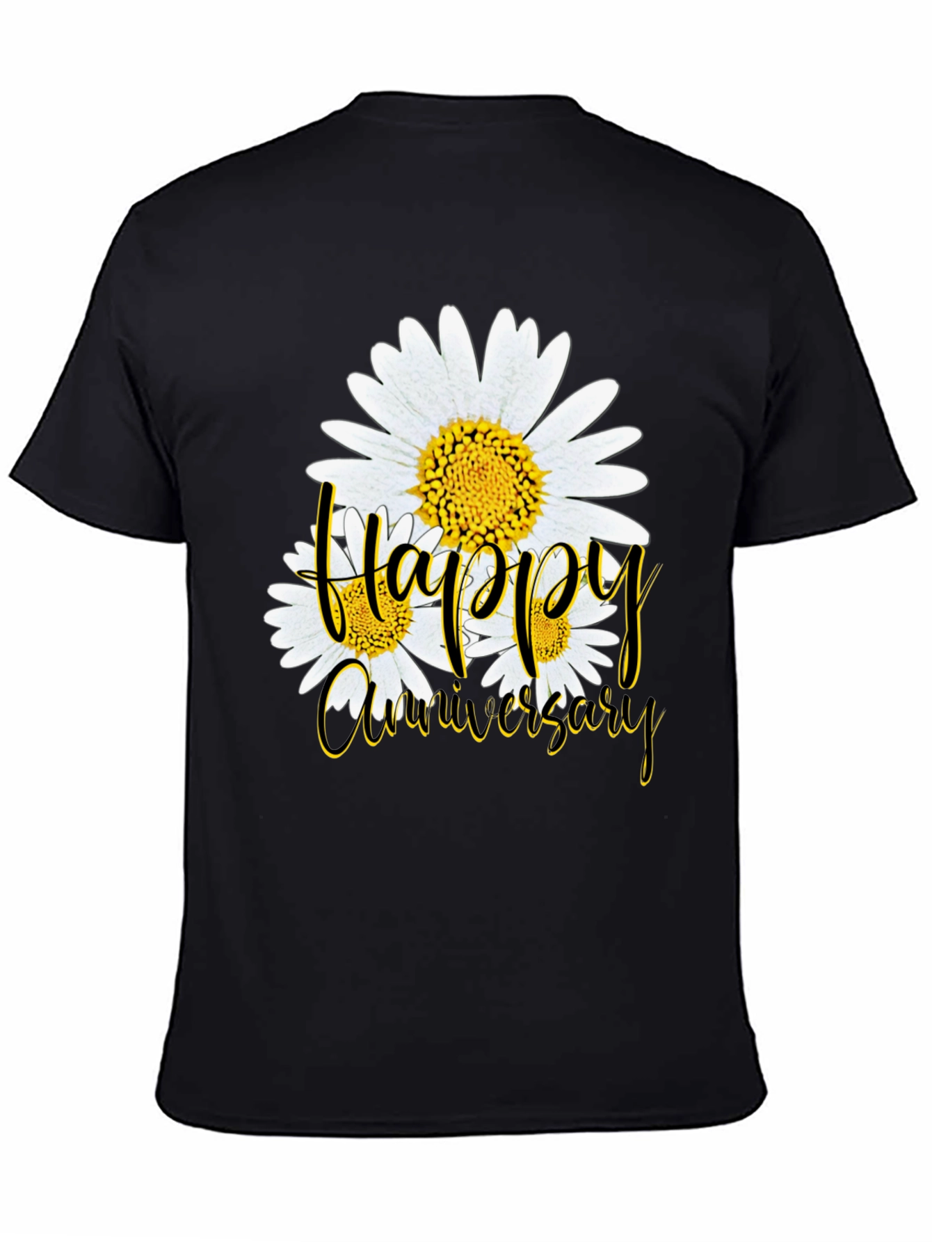 Happy Anniversary Daisy Graphic T-Shirt