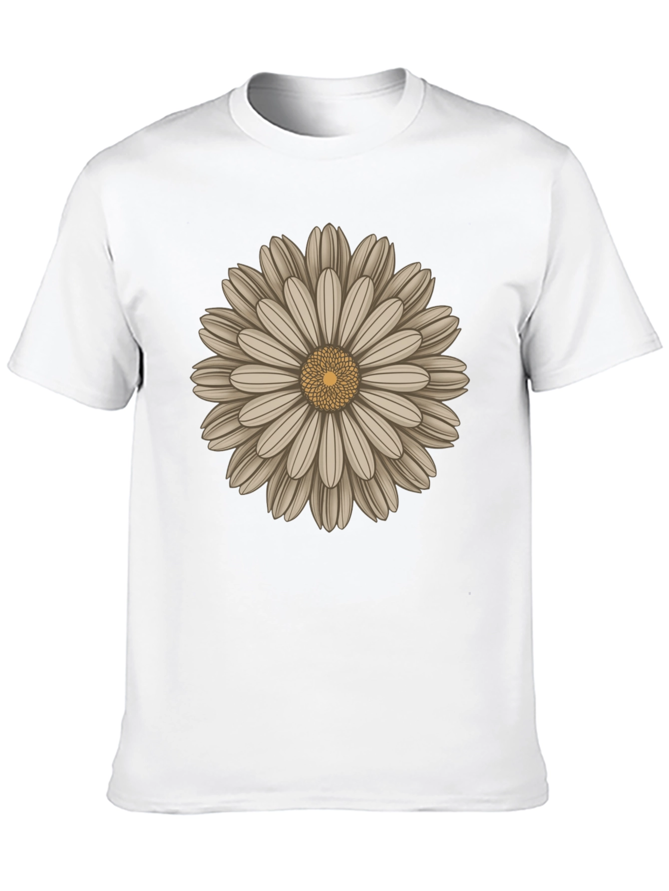 Daisy Graphic Black T-Shirt - Casual Style