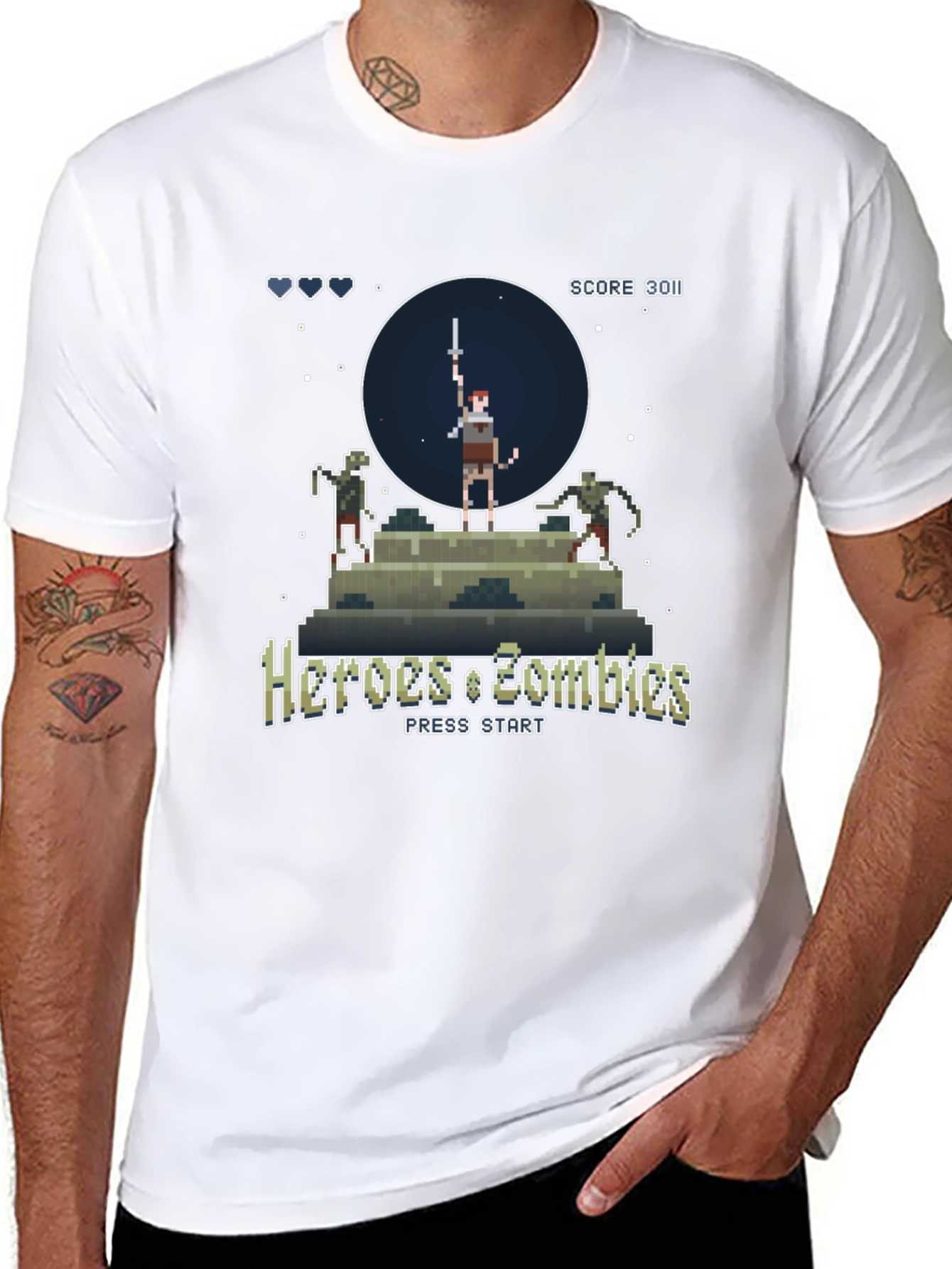 Heroes & Zombies Graphic Tee