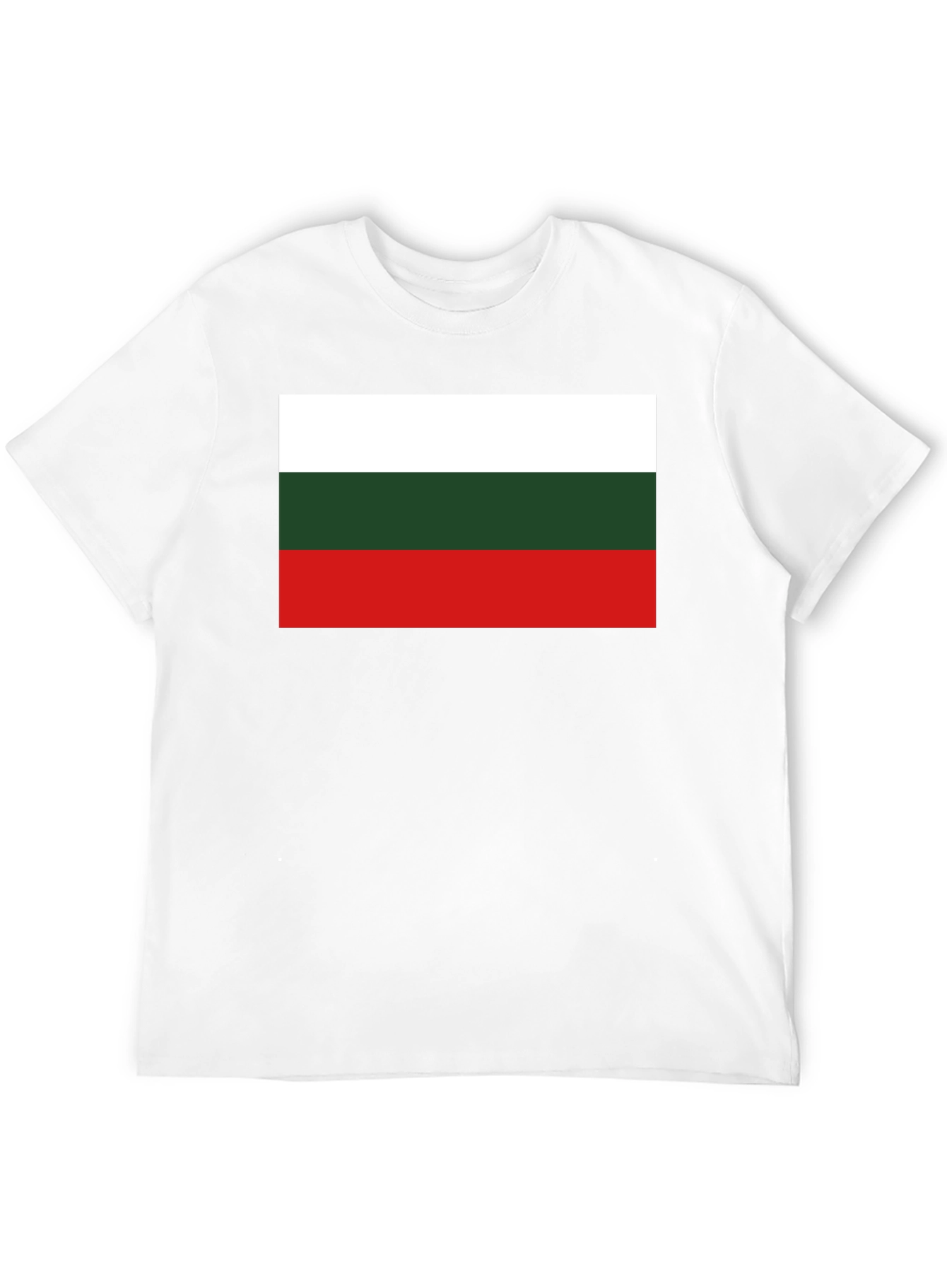 Bulgaria Flag T-Shirt - Black Cotton Tee