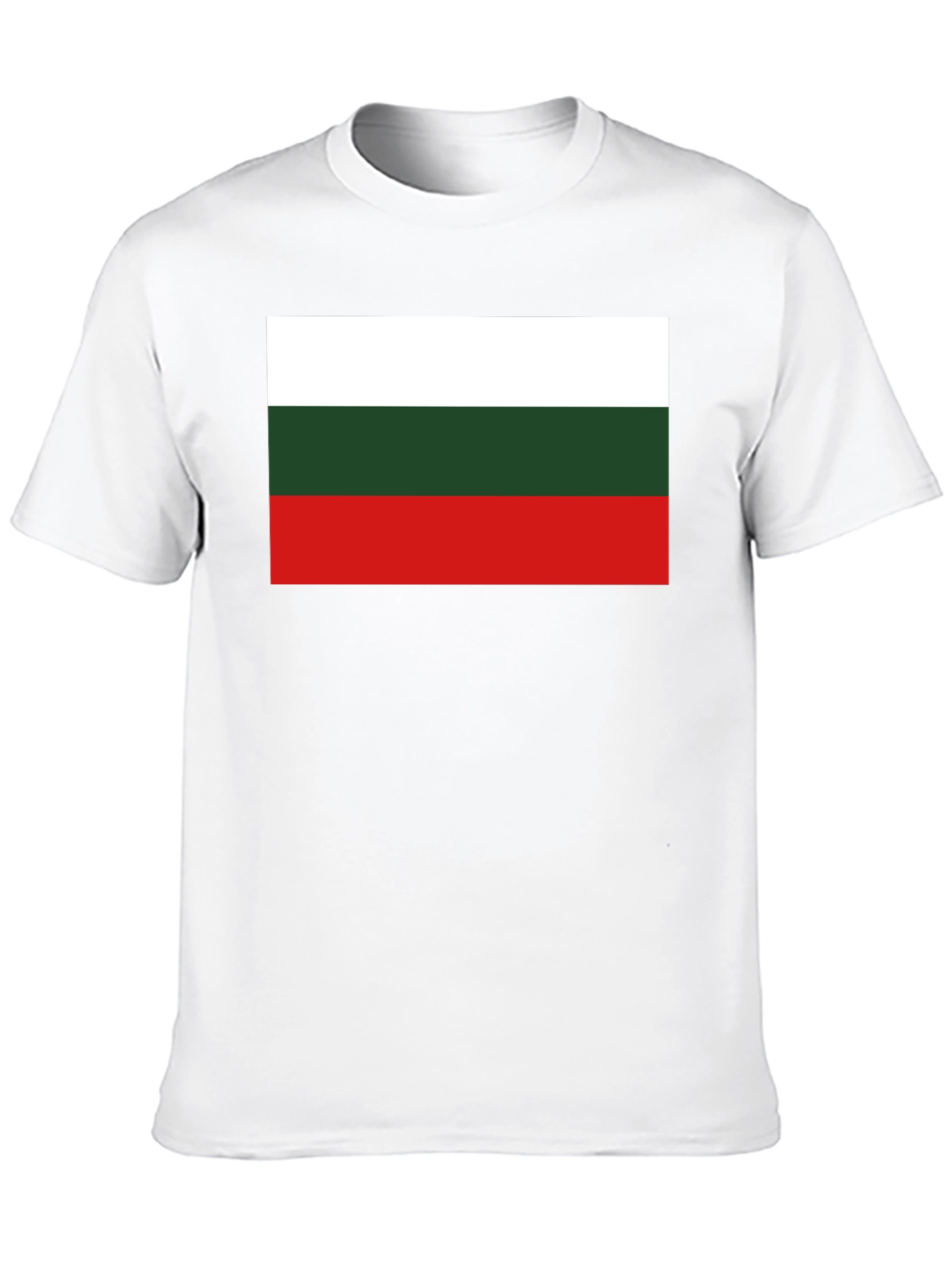 Bulgaria Flag T-Shirt - Black Cotton Tee
